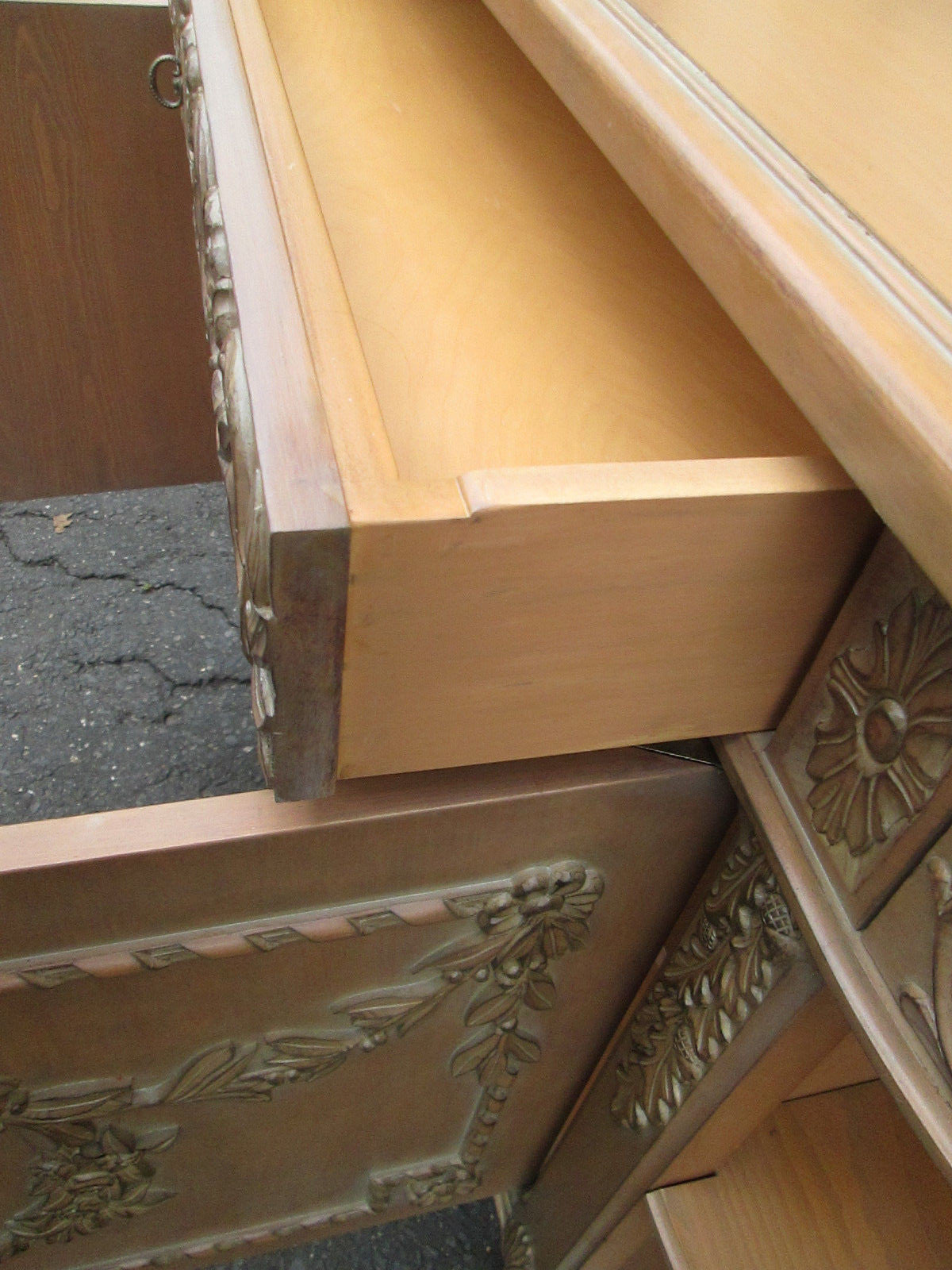 58310 ROSSI BROTHERS CUSTOM CABINET MAKERS PHILADELPHIA CARVED SERVER CABINET