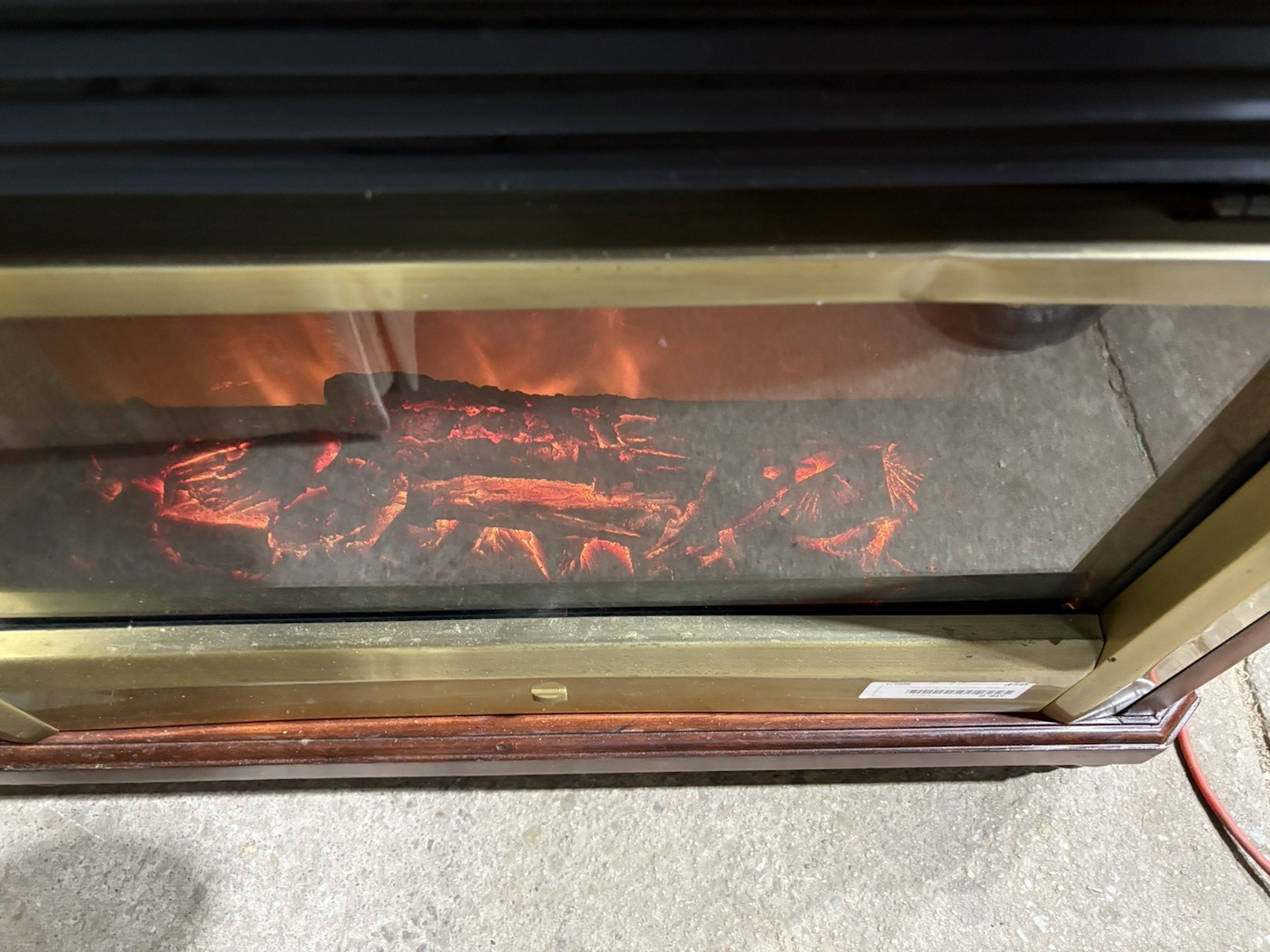 66921 Mahogany WORKING Electric Fireplace Mantle