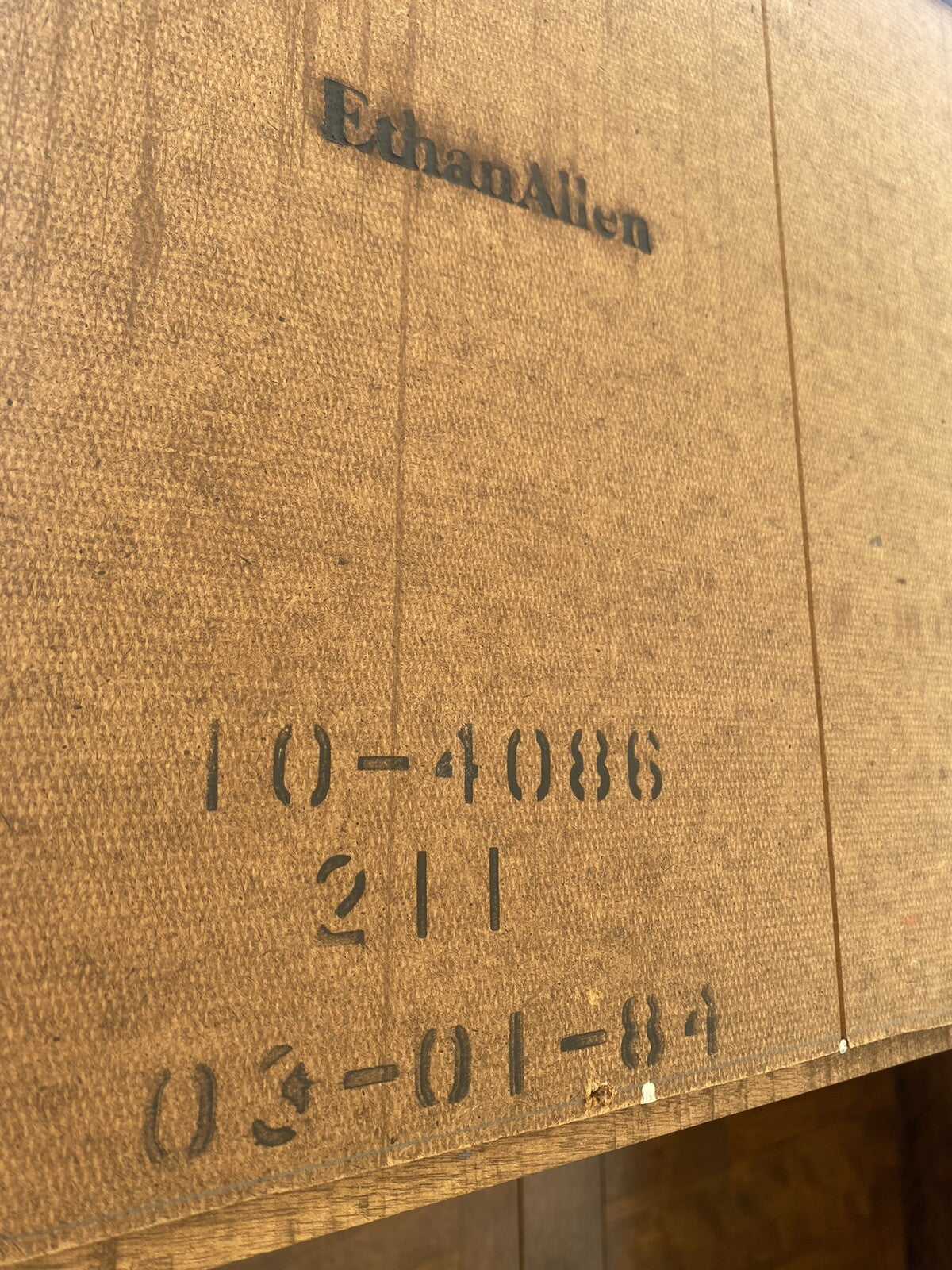 65542 Ethan Allen Cabinet with Bookcase top