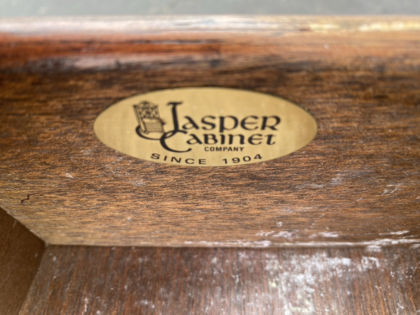 66491 JASPER Furniture Bubble Glass Secretary Desk w/ Bookcase Top