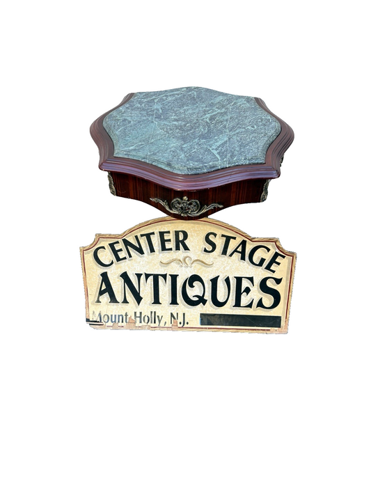 66807  Decorator Marble Top Lamp Table Stand