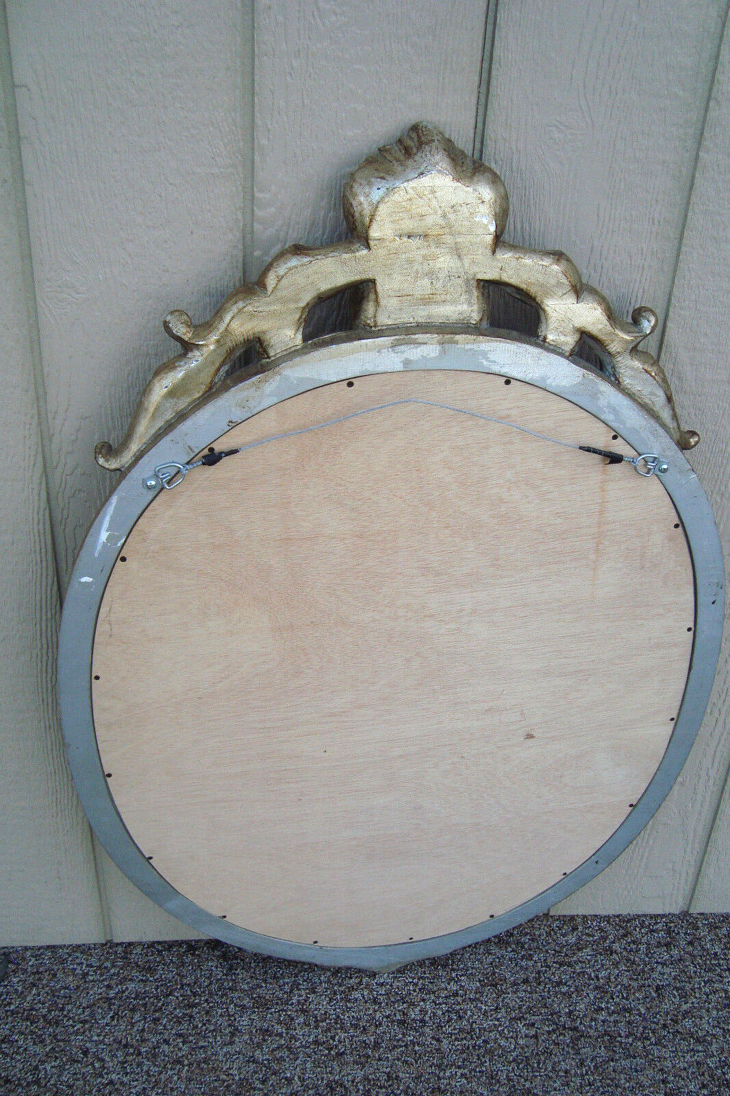 59284 Oval  Decorator Mirror in Fancy Picture Frame