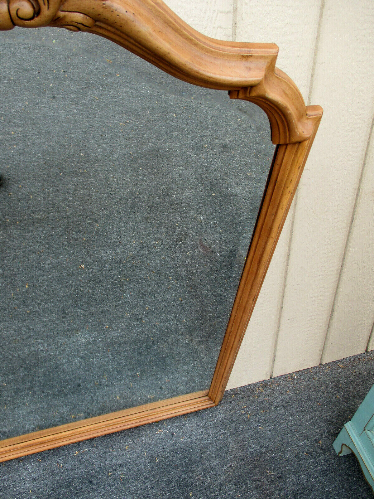 62958 Large Maple Beveled Mirror -32"W x 2"D x 52"H 