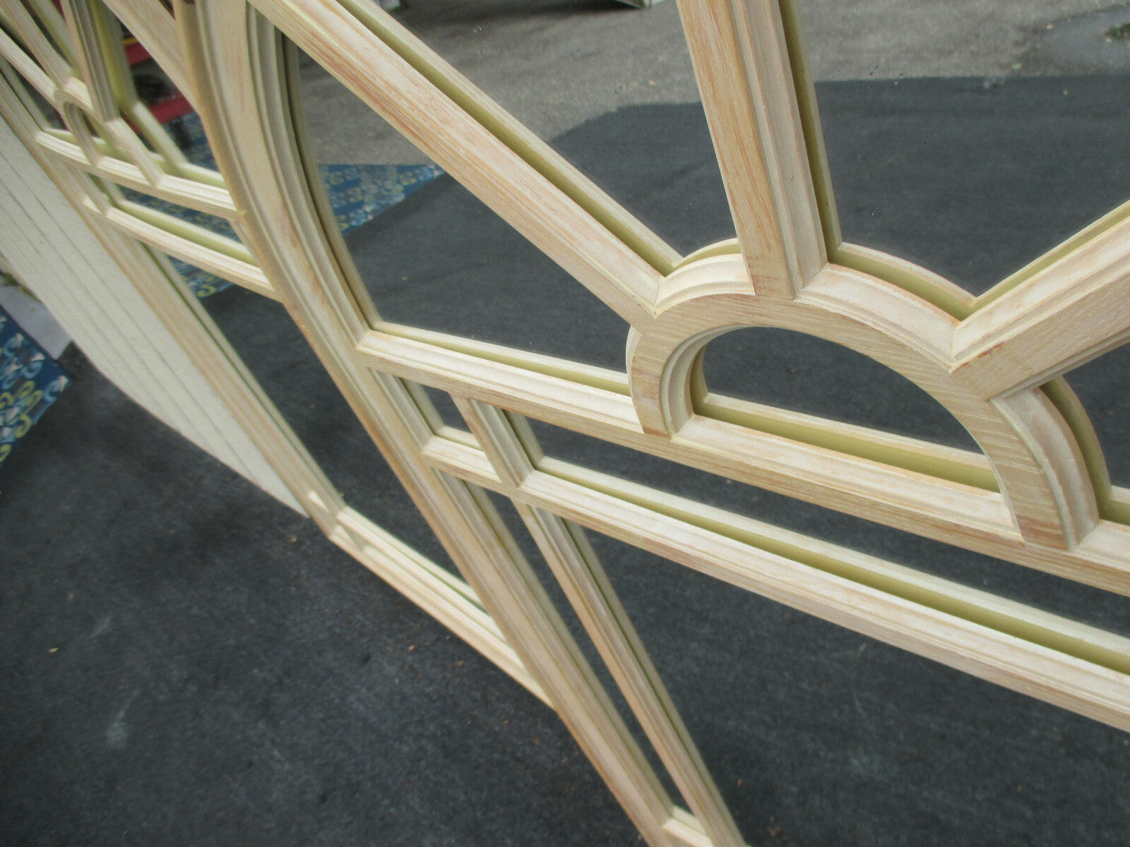 63222 Pair Decorator Modern  White Wash Finish  Mirrors