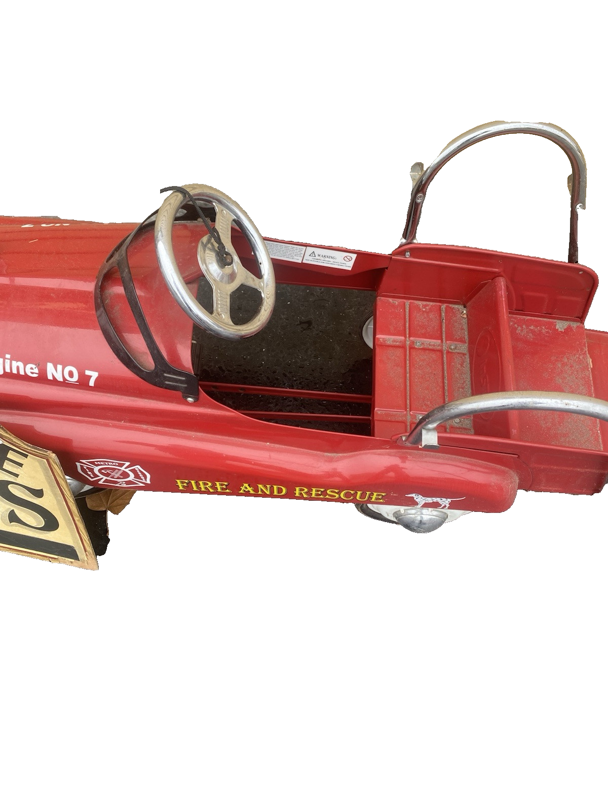 66447    Pedal Car Fire Truck Firetruck Fire and Rescue