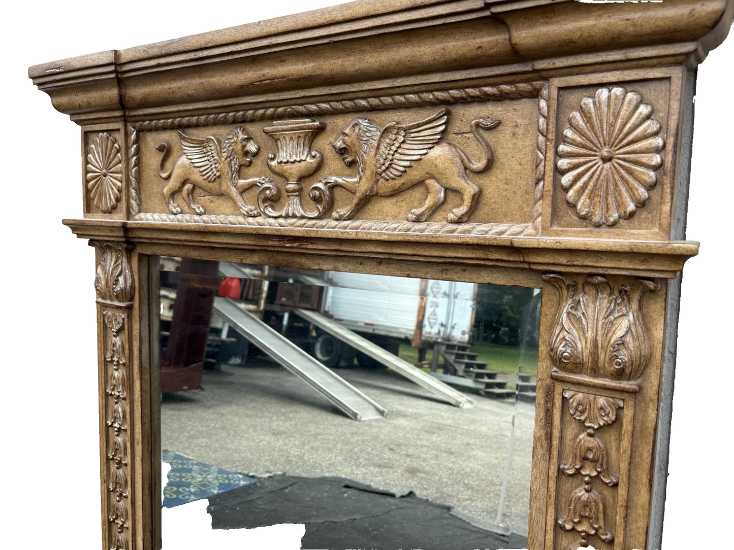 66851  Decorator Large Gryphon Accent Mirror