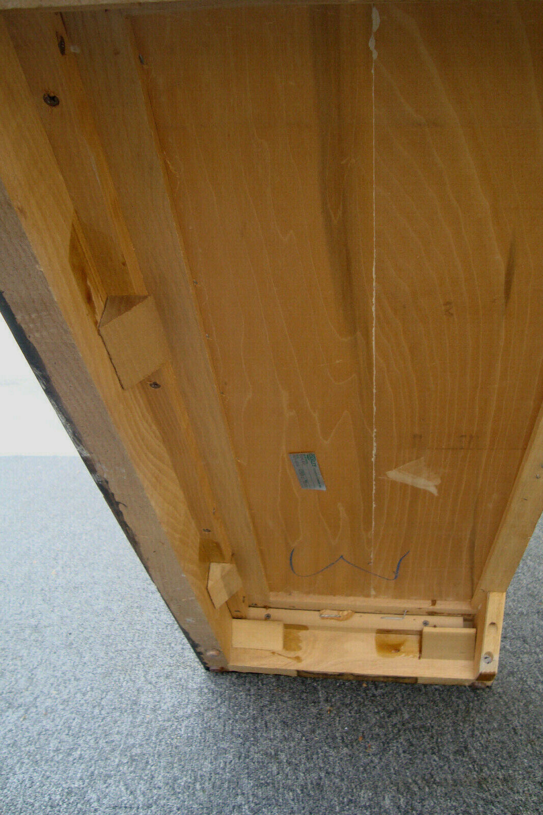 57262   Fancy  Modern Oak Curio China Cabinet with Light