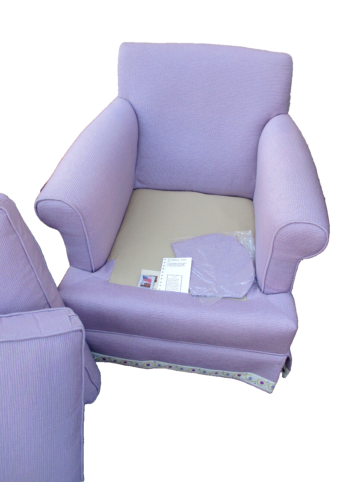 64295 QUALITY Industries SWIVEL  Arm Chair + Ottoman