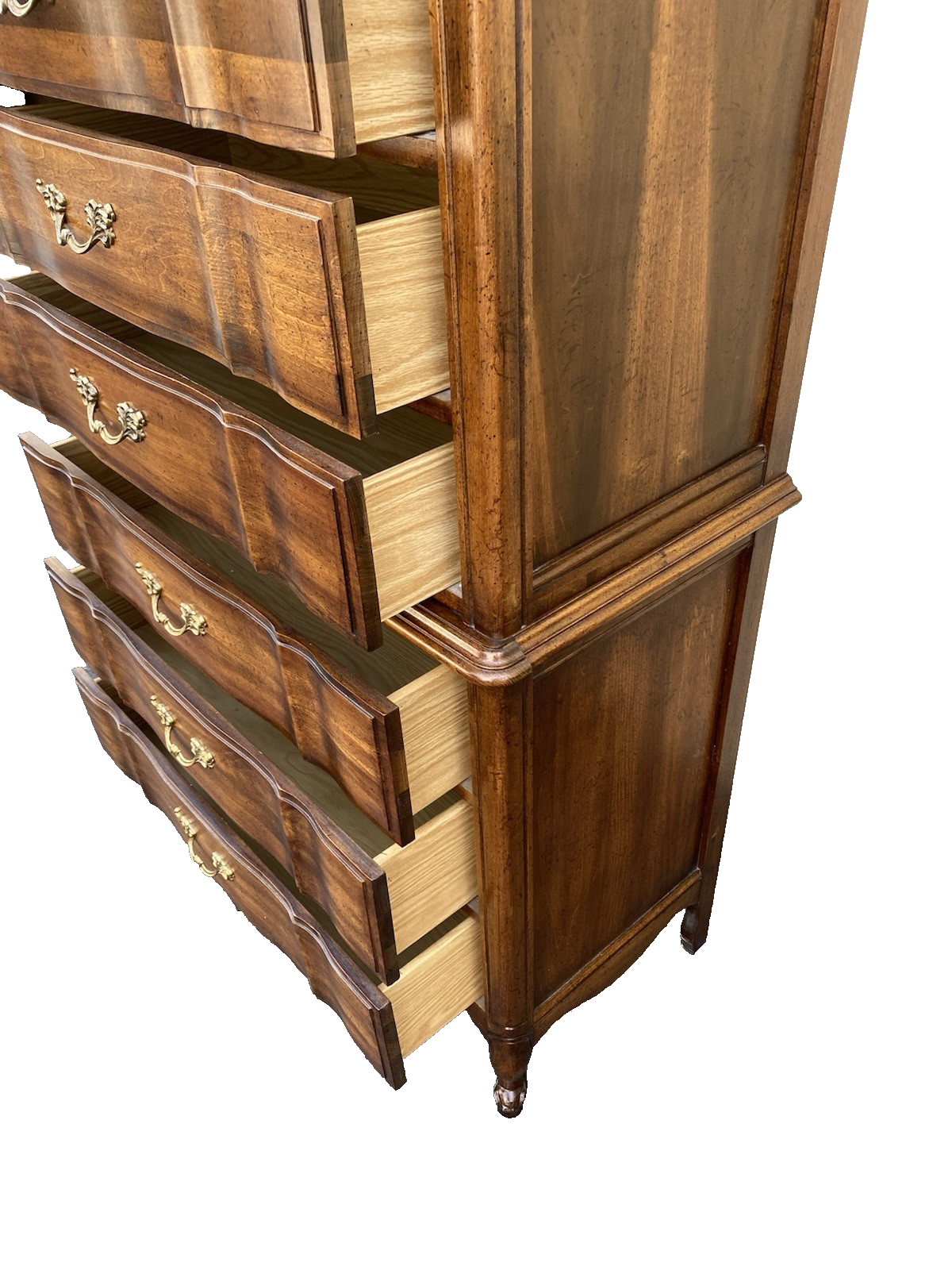 66621 French Provincial High Chest Dresser