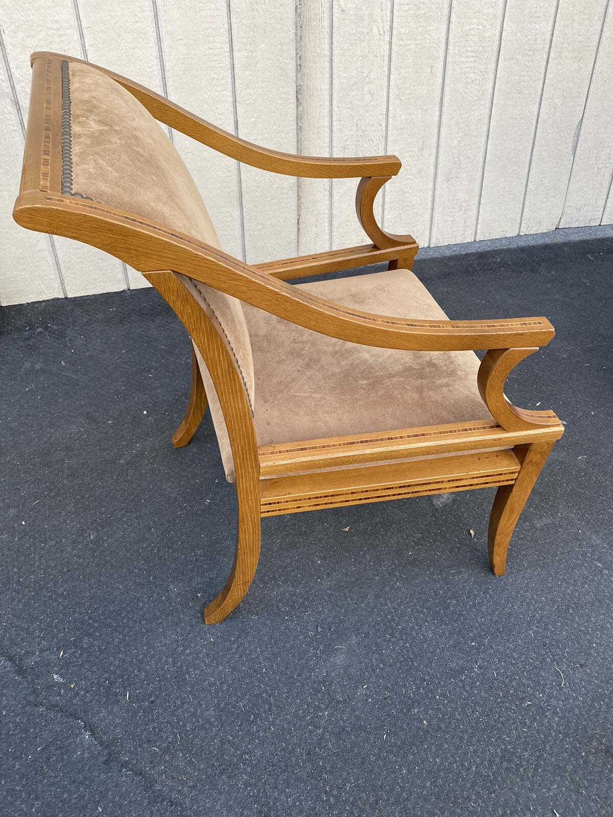 66102 INLAID Custom Hand Made KREISS COLLECTION Armchair Chair