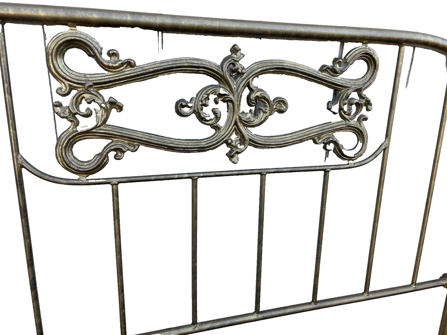 66792 QUALITY Made Decorator Iron Queen  Size Headboard Bed