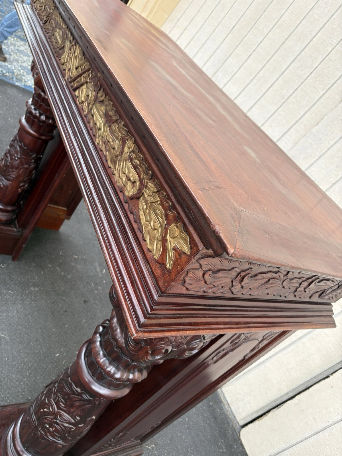 00001 Solid Mahogany Fireplace Mantle