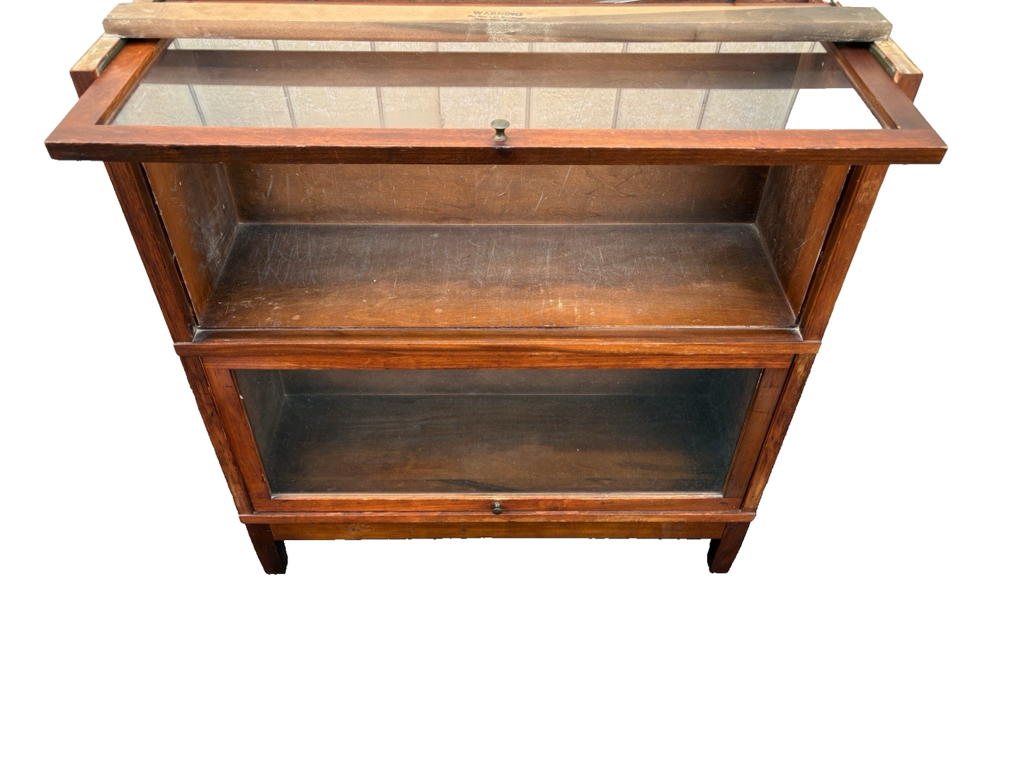 66759  GLOBE WERNICKE Mahogany Stacking bookcase