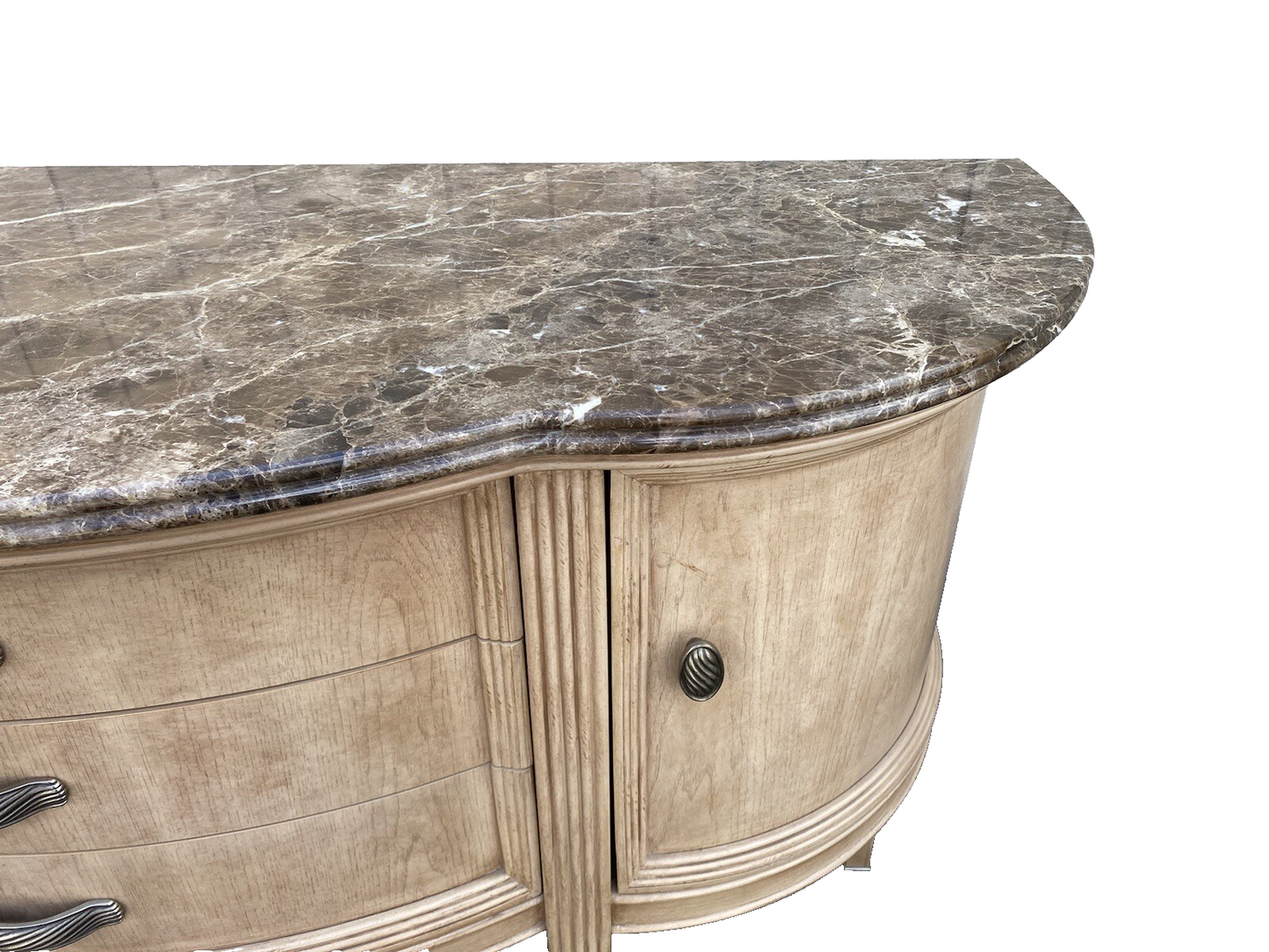 64646   Bernhardt Marble Top Server Sideboard Buffet
