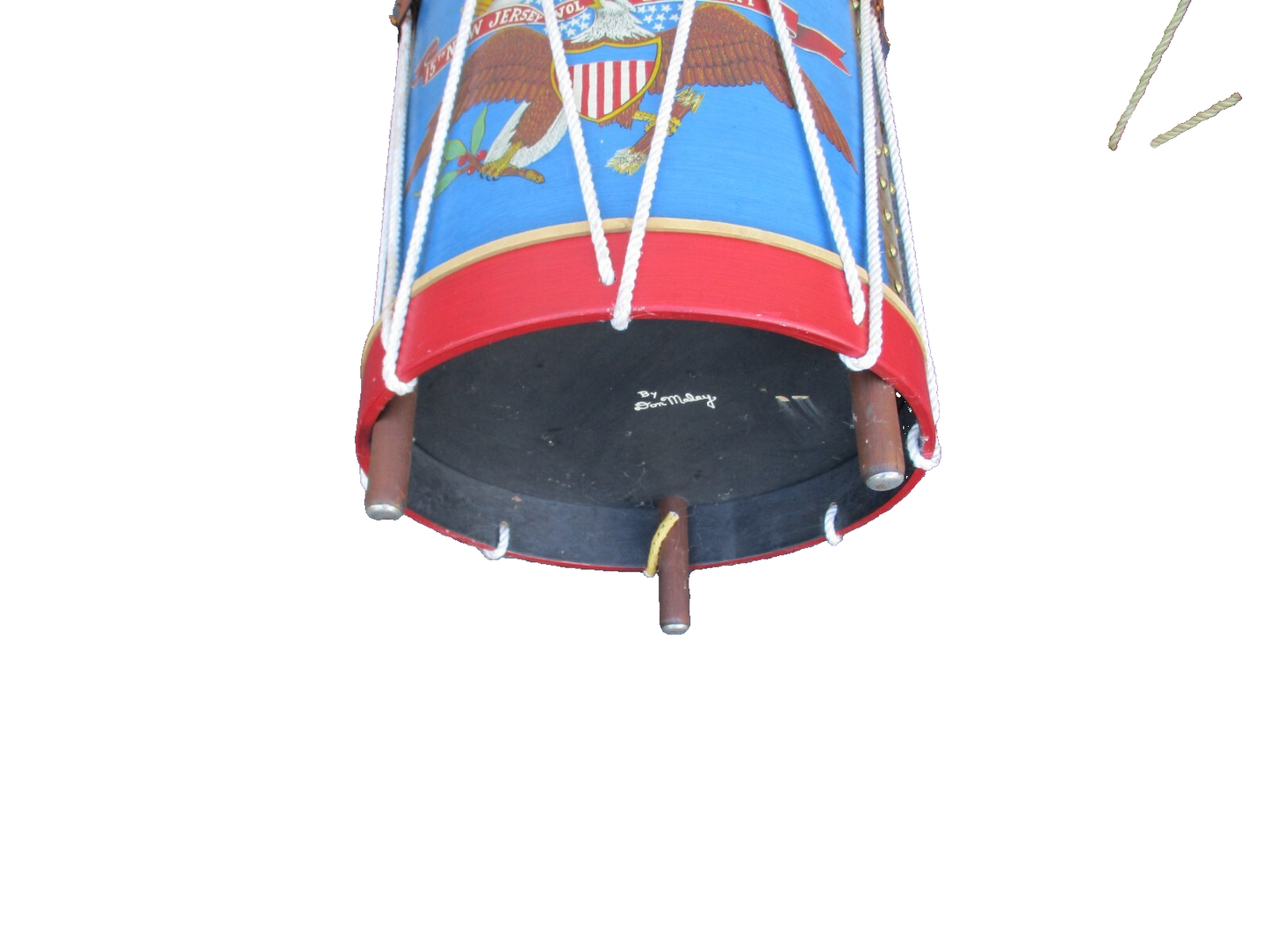 63494  PAIR  Signed Don Maley 15th + 23rd New Jersey  Infentry Decorator  Tables