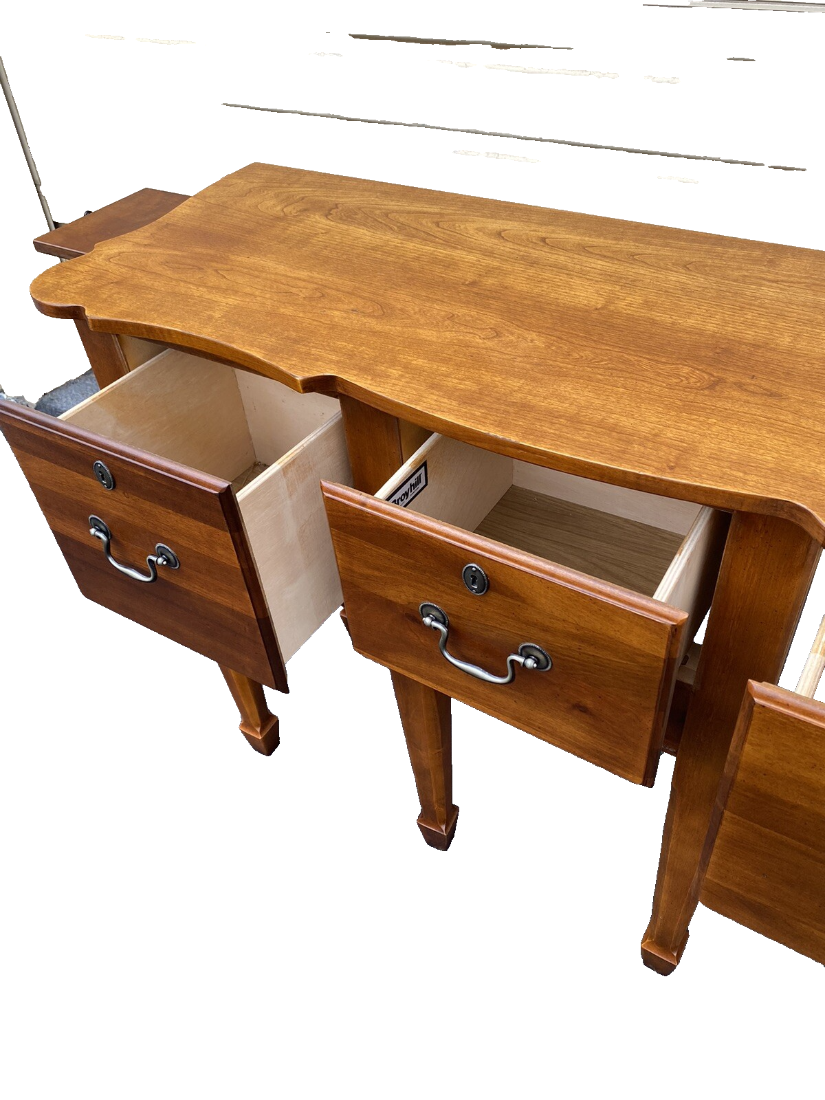 65831   Cherry Broyhill Village Tapestry Sideboard Server Cabinet