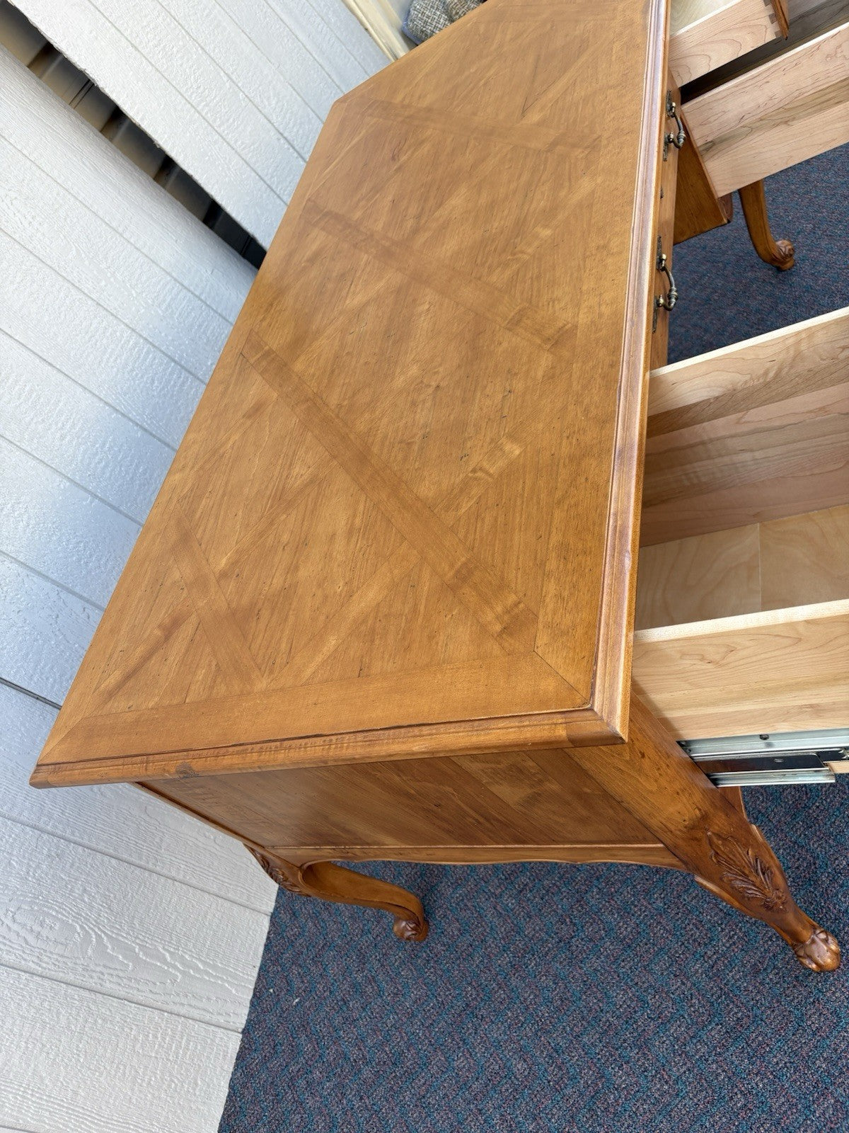 67158  Maple ETHAN ALLEN Executive Desk