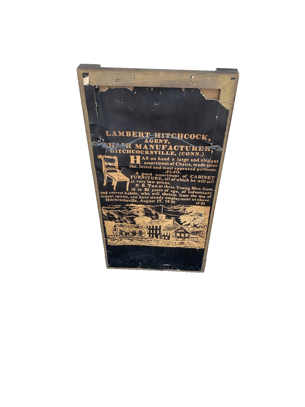 64566 Lambert Hitchcock Stenciled Mirror