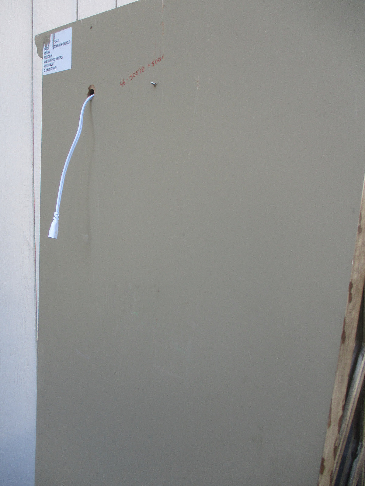 63754 Rustic Primitive Curio China Cabinet with plate glass shelves