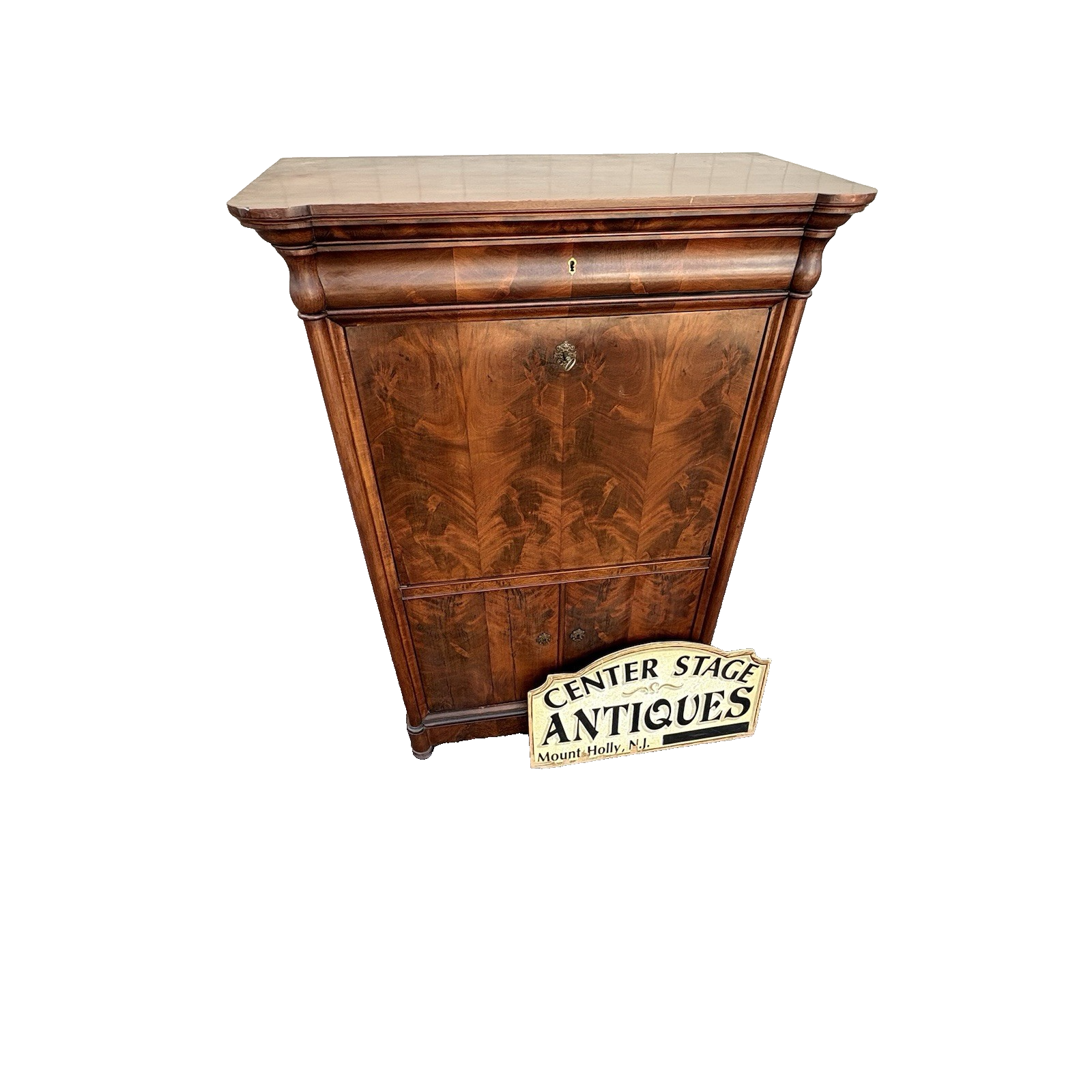 66985 SUPER RARE Drop Front Antique Desk