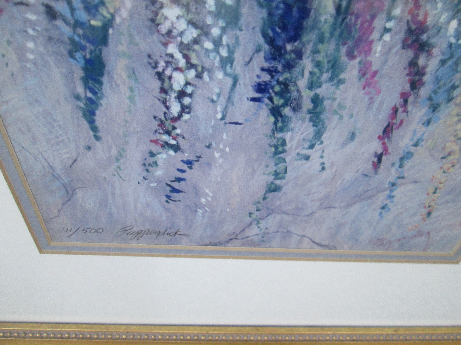 ART 01:     "GARDENS GLORY"   WINDOW BOX PRINT BARBARA PAPPENDICK PENCIL SIGNED