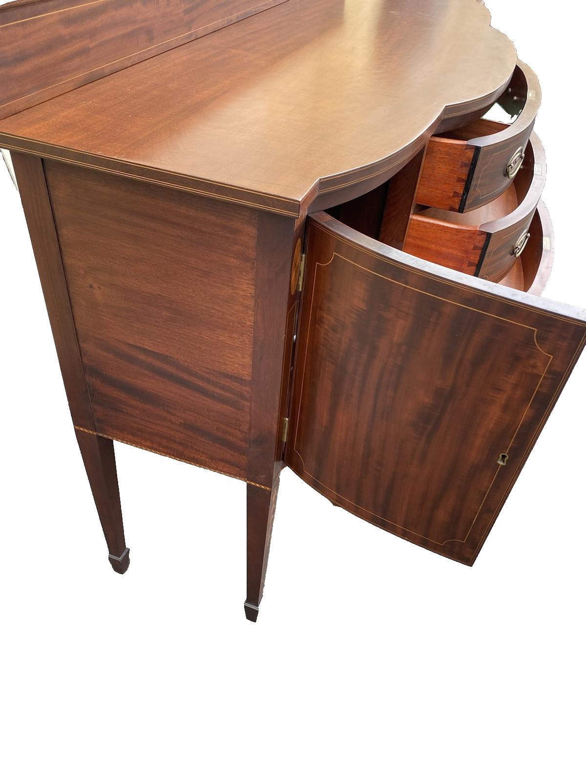 66402 POTTHAST Brothers Custom Hand Made Inlaid  Sideboard Server Cabinet