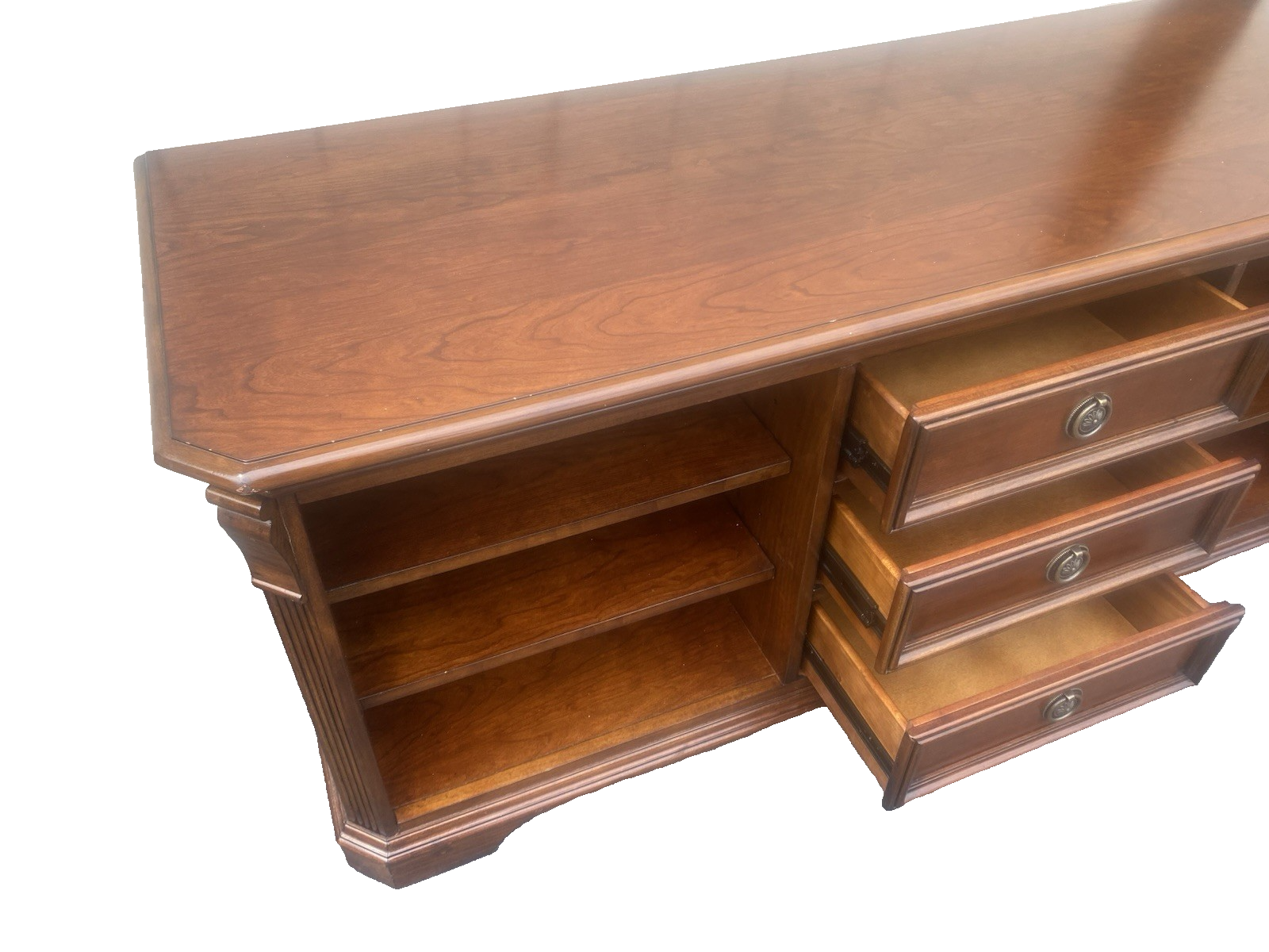 66548 Cherry Hooker Furniture  Television Cabinet Stand 64" WIDE