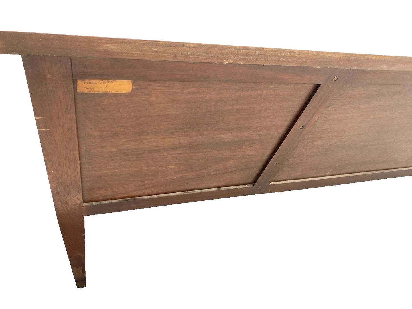 56898 KITTINGER 17685  Large Mahogany Pencil Inlaid Buffet Sideboard Server
