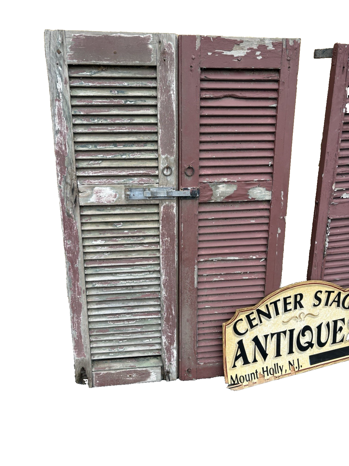 00001 Collection of 10 Antique Victorian House Shutters