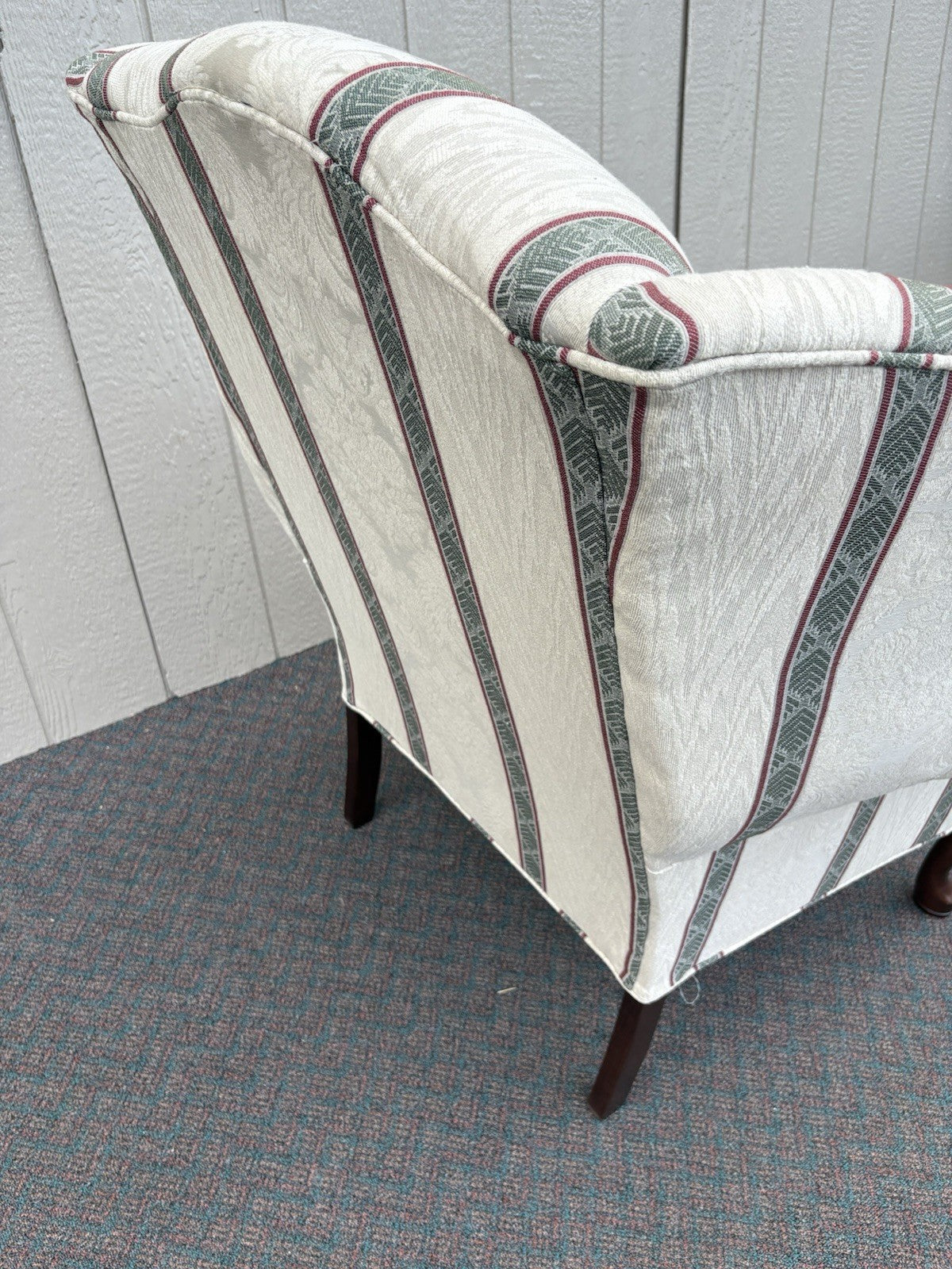 67035 Pair Oak Ridge Queen Anne Wing Chair s