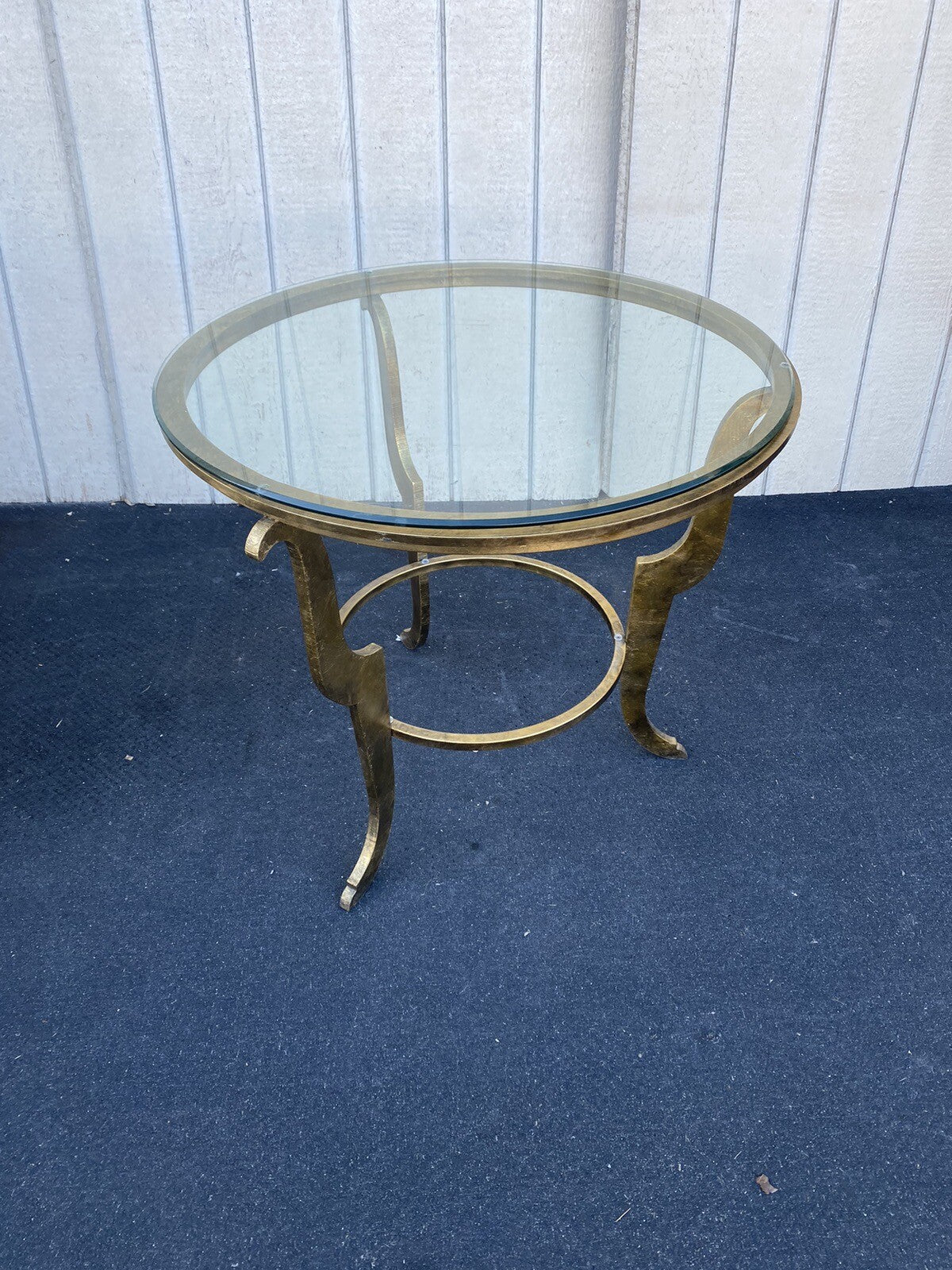 65157 Quality Decorator Glass Top Lamp Table Stand