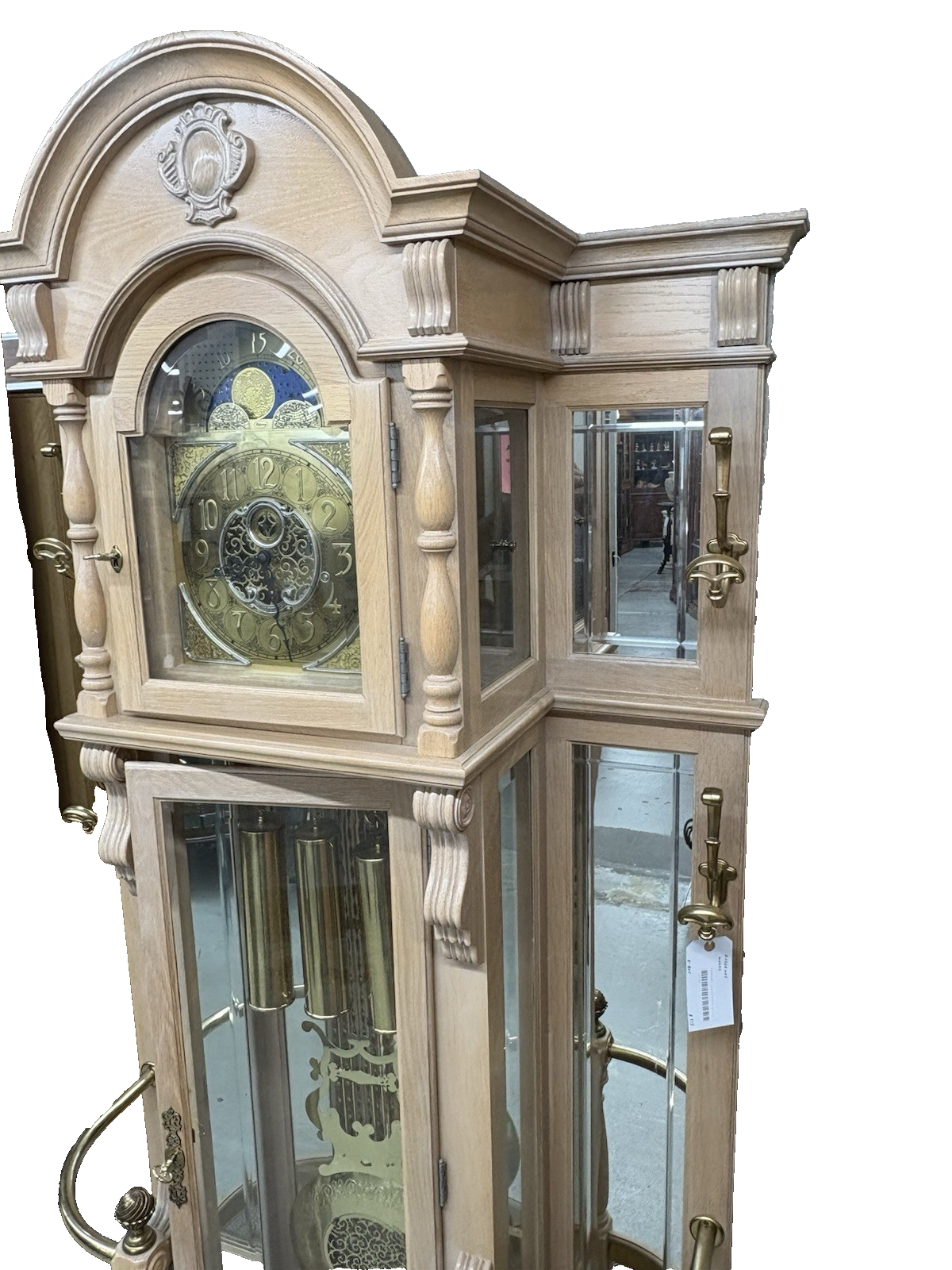 66395   Modern RIDGEWAY Grandfather Clock Hatrack Umbrella Stand