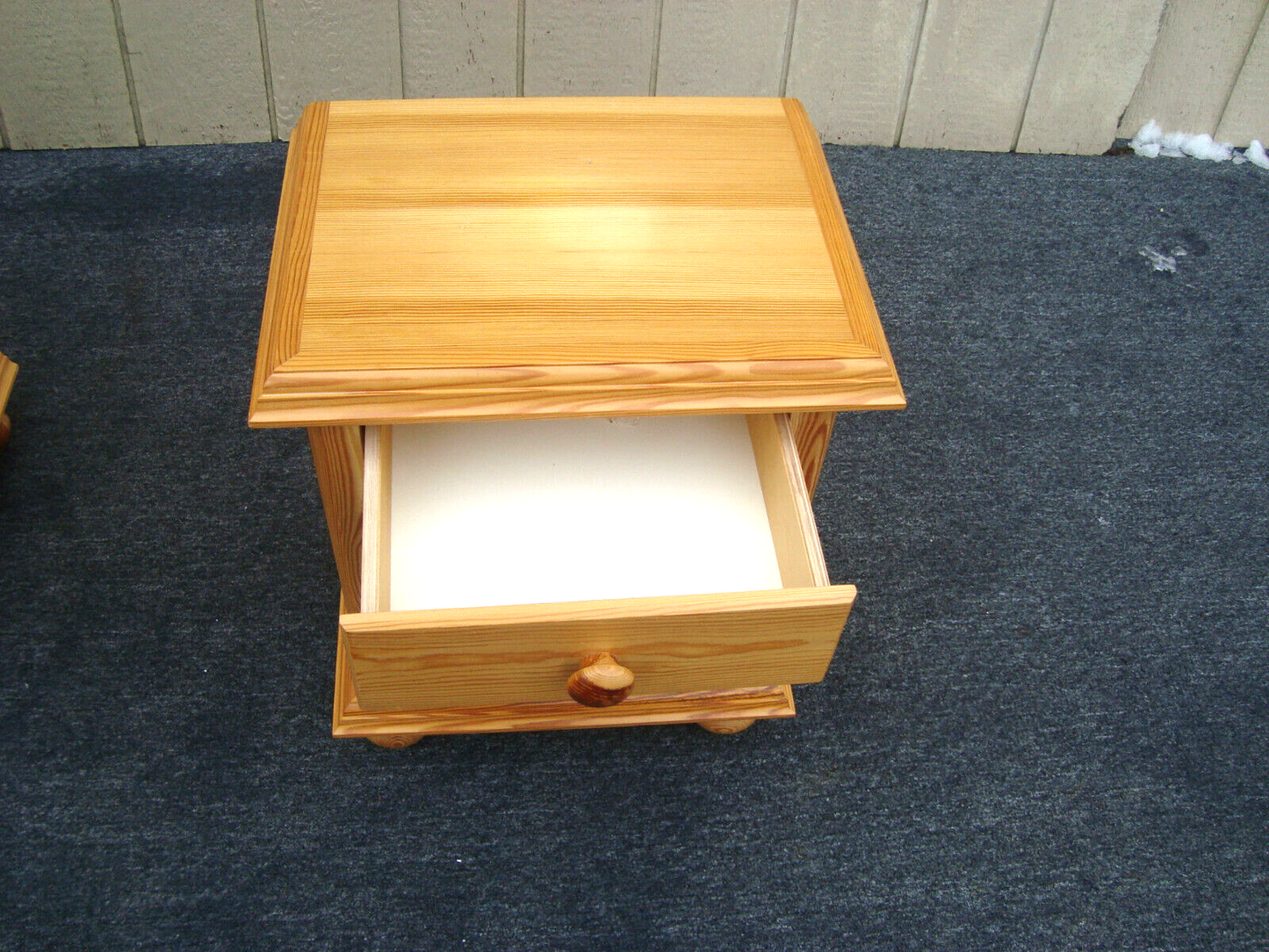 61638  Pine Nightstand End Table Stand