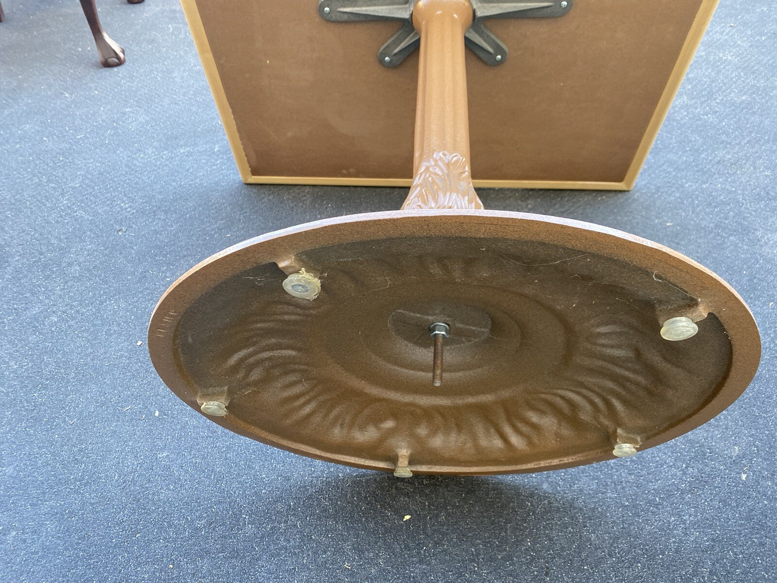 65315   Modern Cast Iron Dining Table Ice Cream Parlor Table