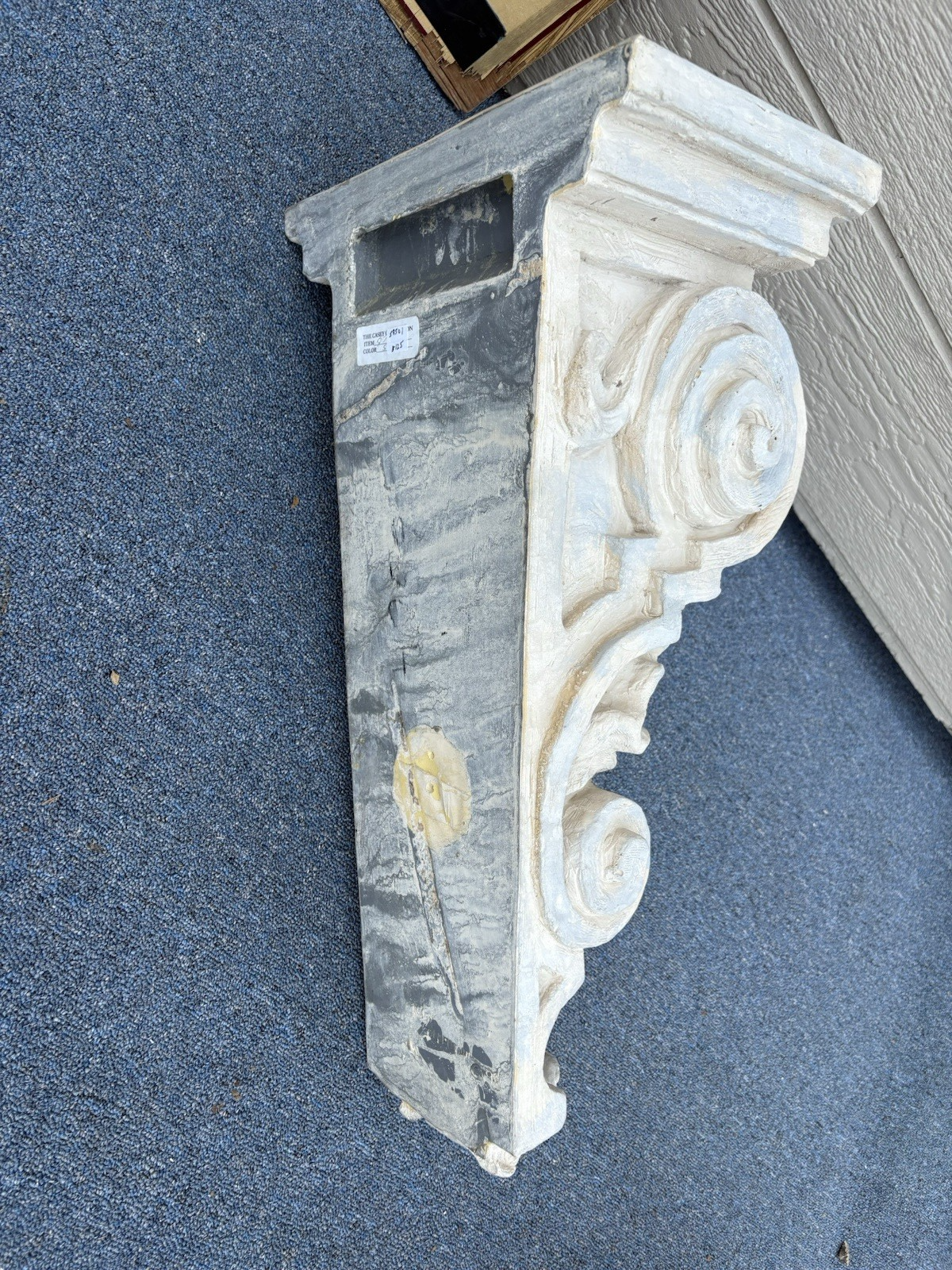 59501 Decorator Architecture Wall Column Whatnot Curio Shelf SIGNED on Back