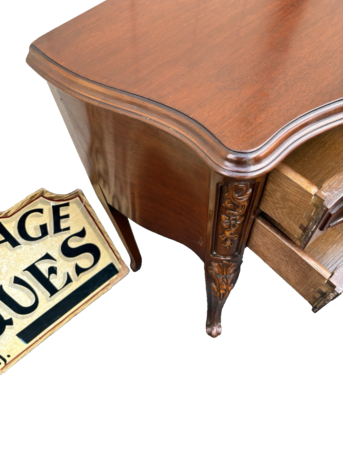 66835 Antique French Louis XV Nightstand End Table Stand