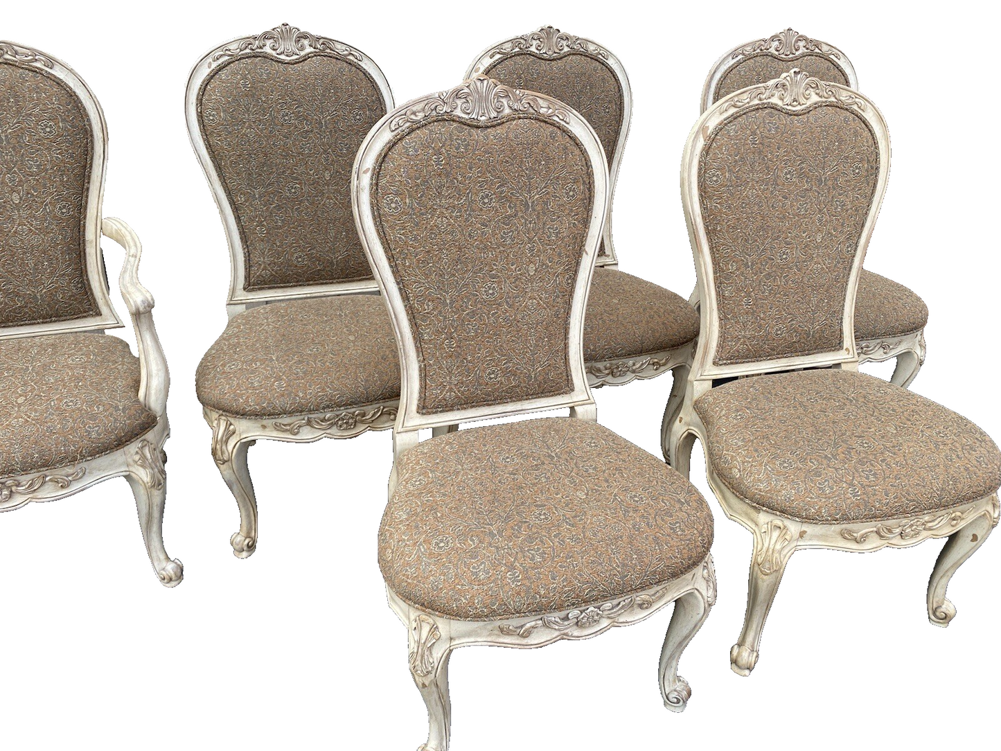 65320 CENTURY Furniture set of 10 Louis XV Dining Chair s