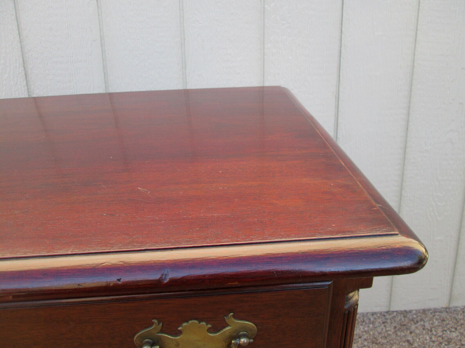 54083 MAHOGANY BALL AND CLAW FOOT LOWBOY SERVER DRESSER