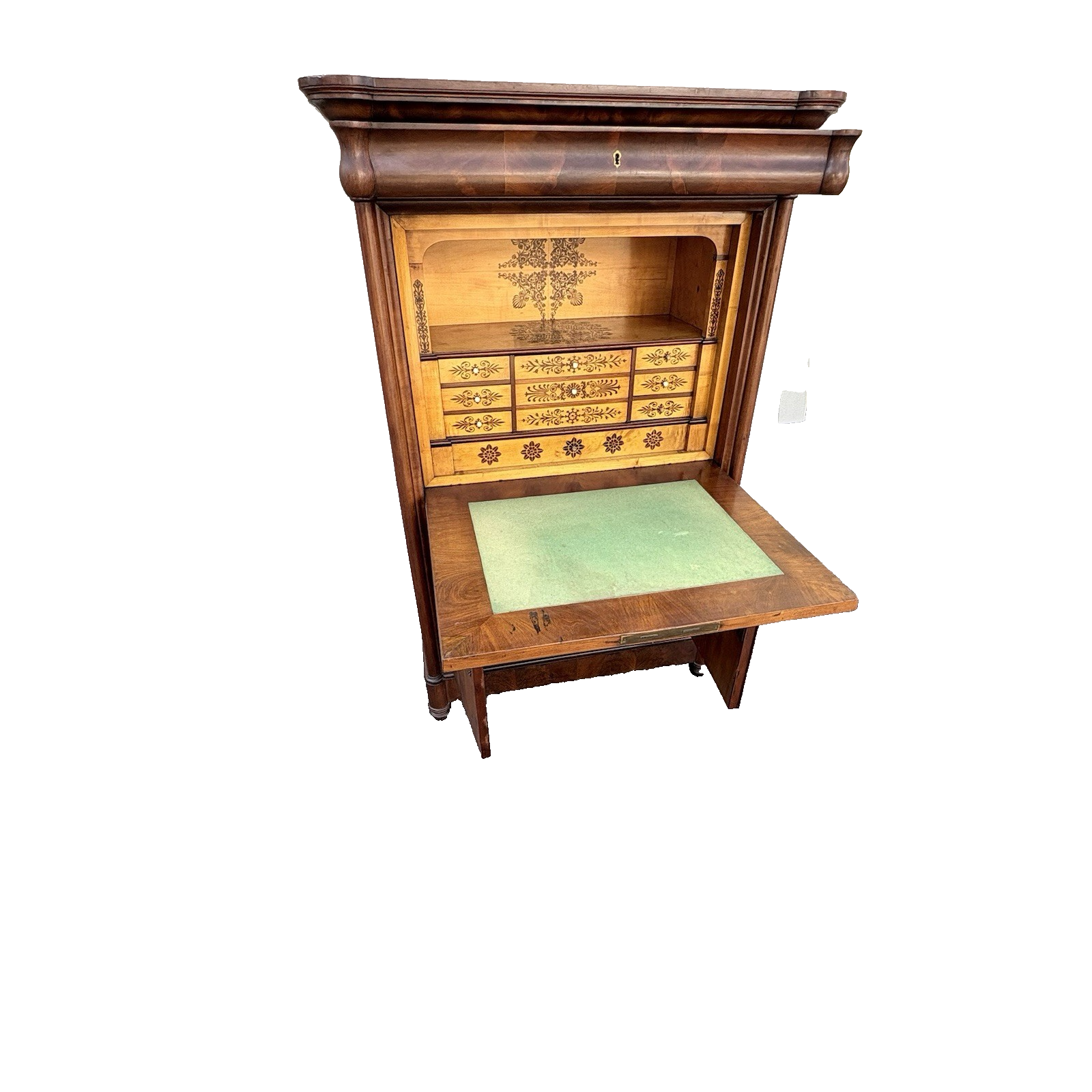 66985 SUPER RARE Drop Front Antique Desk