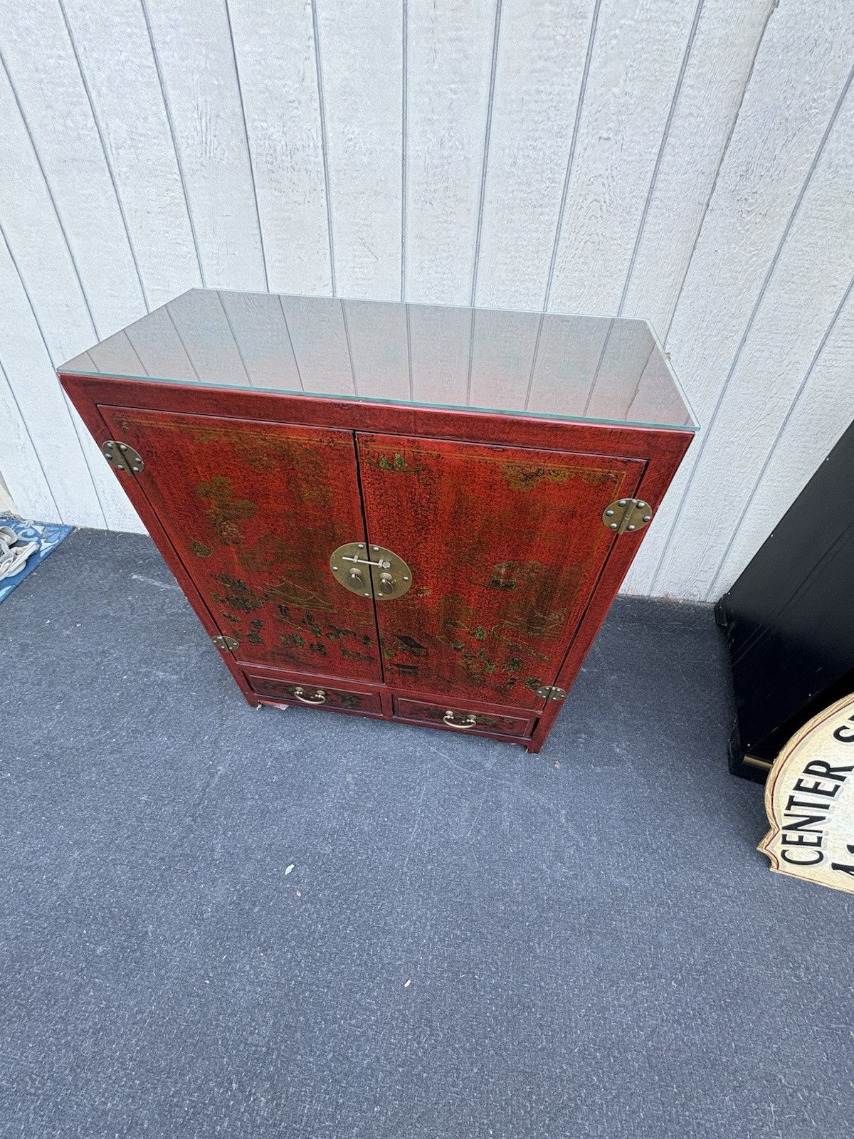 66697   Oriental Storage Cabinet Chest