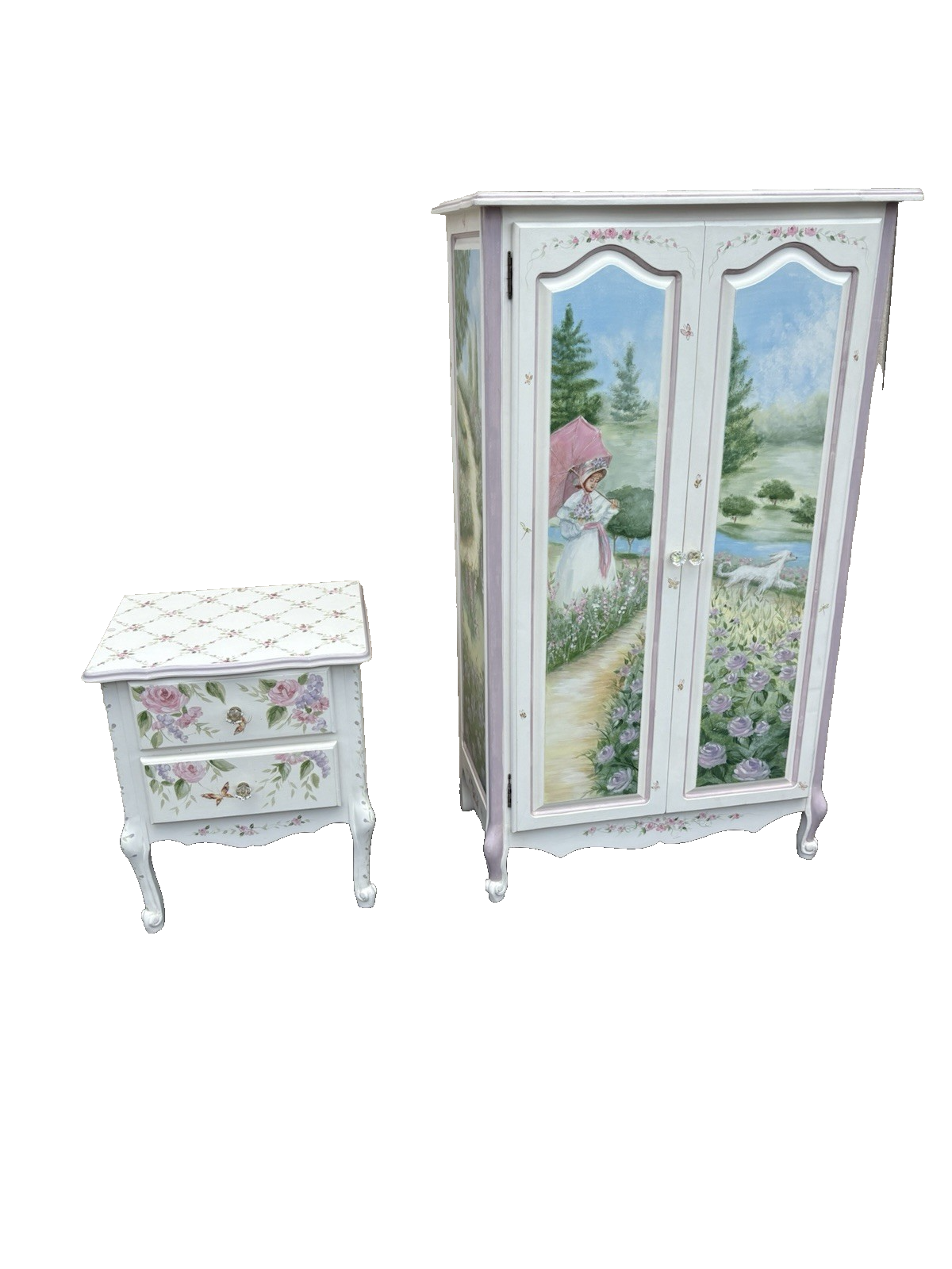 66646 Custom Hand Made High Chest Chifferobe Wardrobe Cabinet