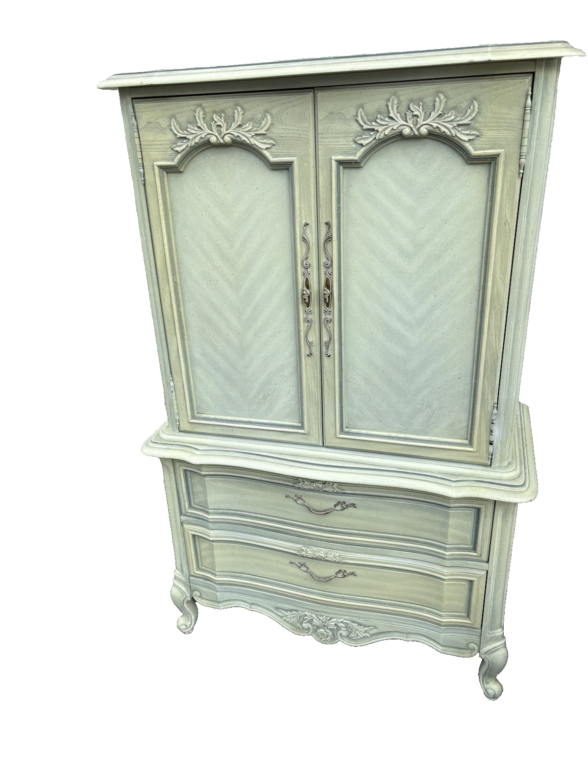 00001 French Provincial STANLEY Furniture  High Chest Dresser Chifferobe