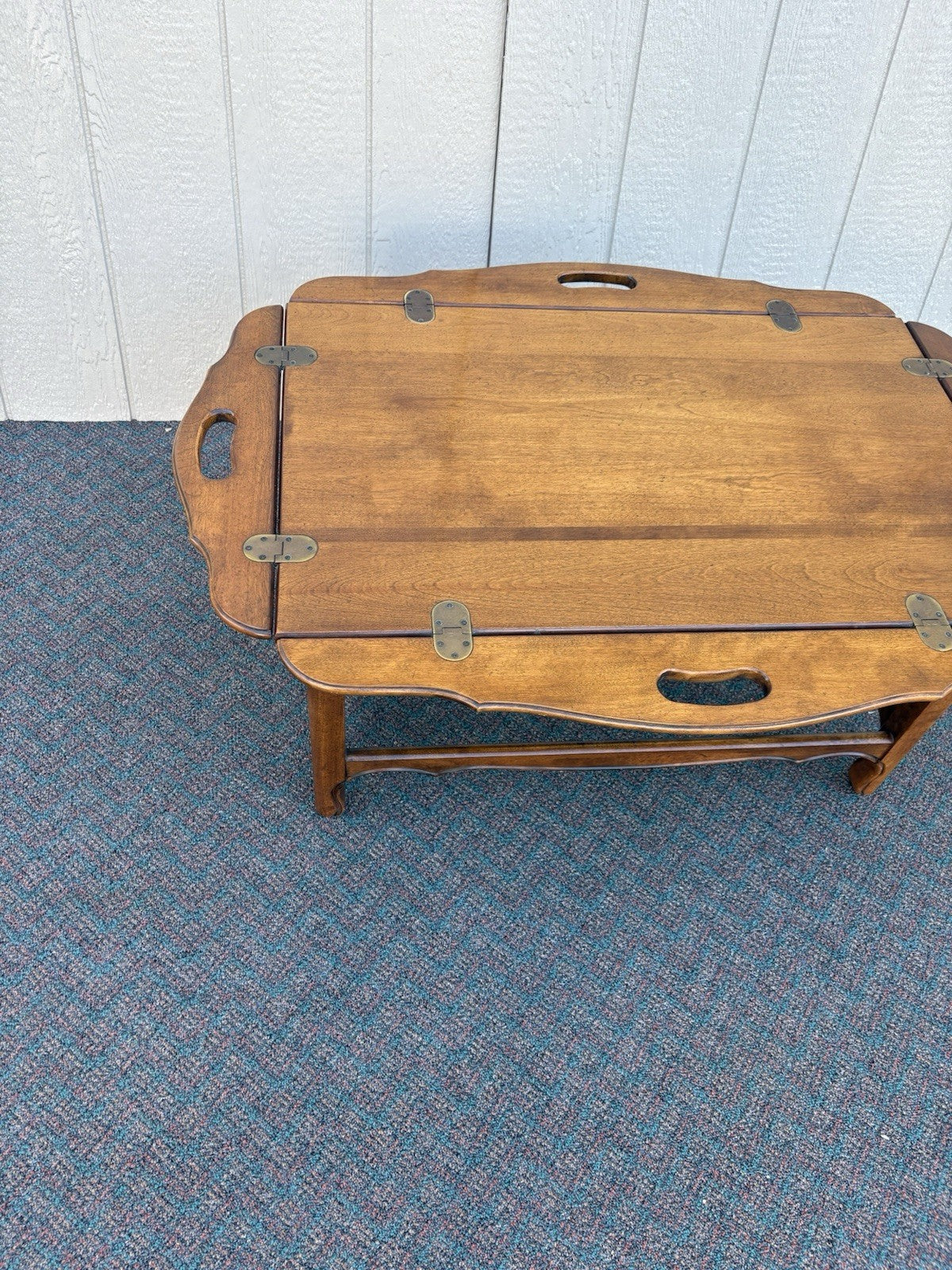 67014 ETHAN ALLEN Mahogany Butler Coffee Table Stand