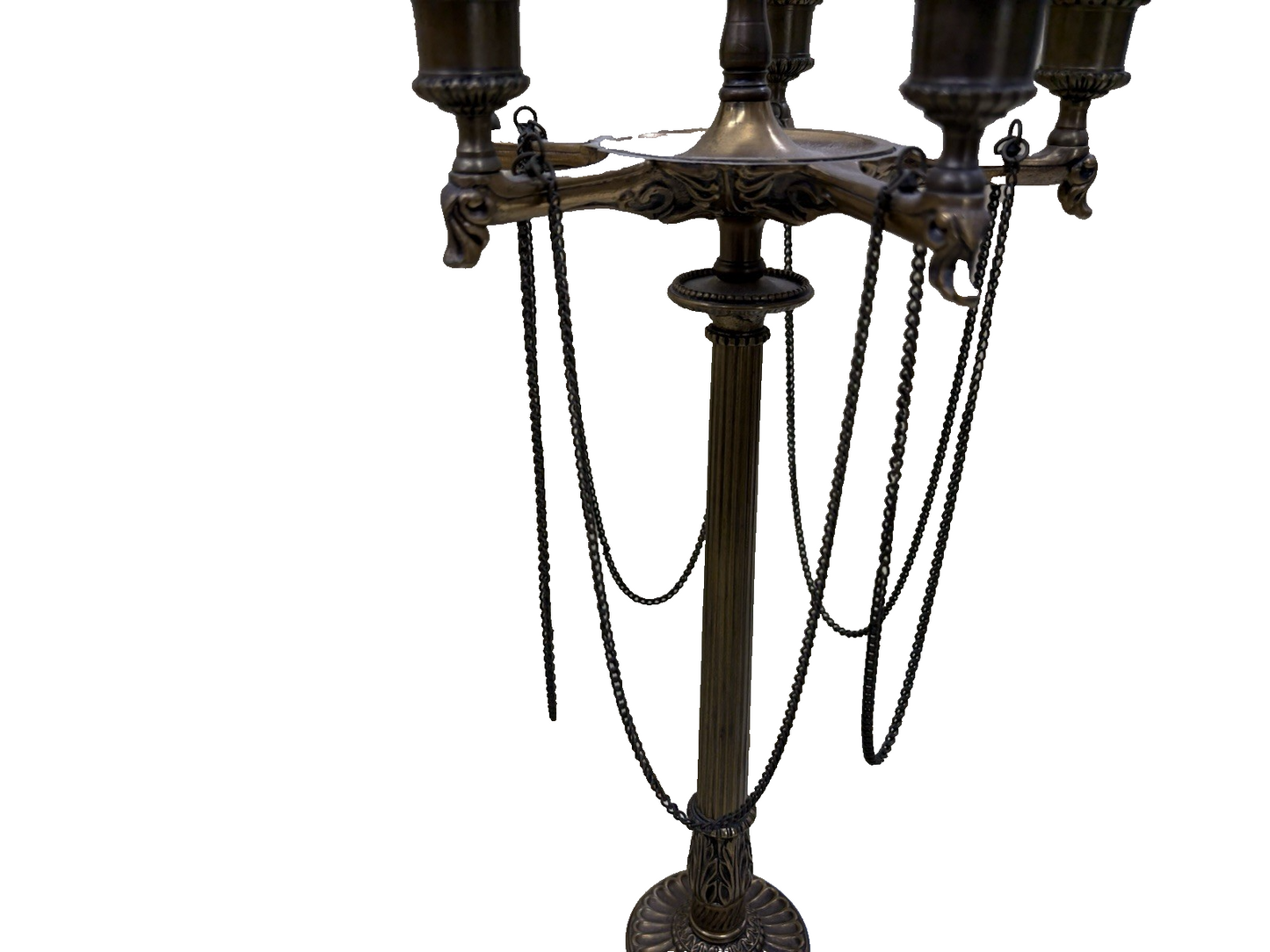 66213 Super Quality RARE Antique Candelabra Table Lamp Light