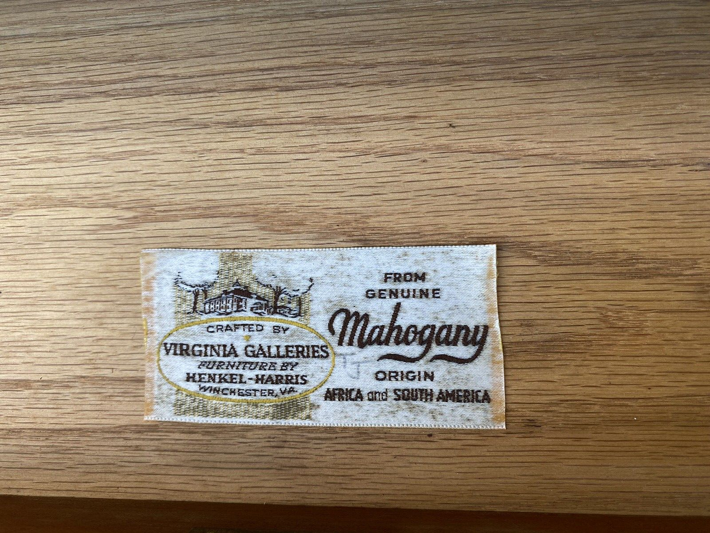 65777   HENKEL HARRIS Virginia Galleries Low Boy Dresser