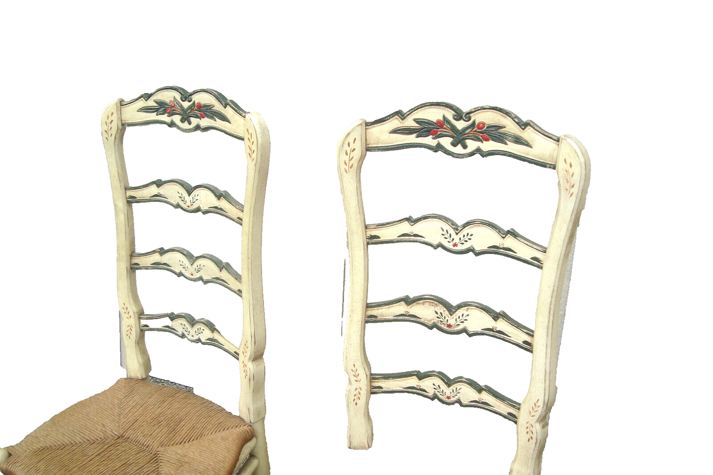61073 Set 4 Rustic Primitive Decorator Dining Room Chairs