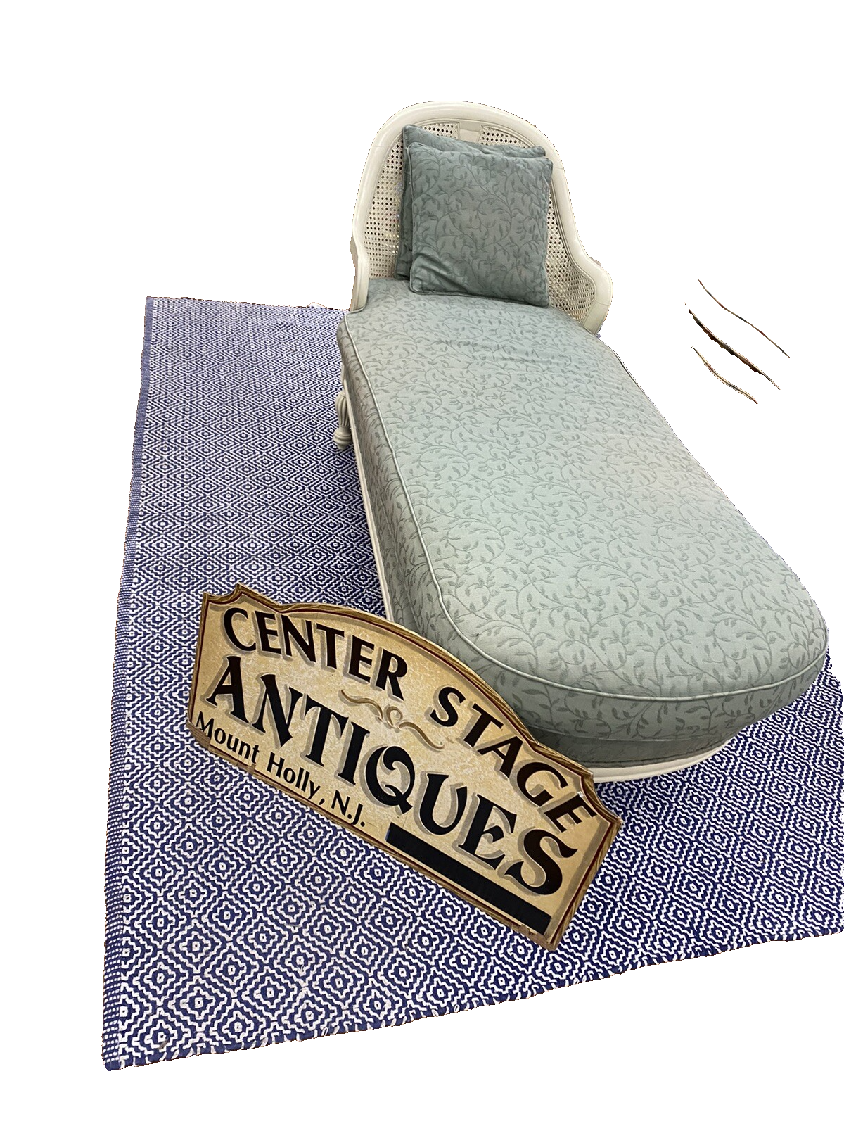 60874  Romantic Shabby Sofa Chaise Lounge Chair