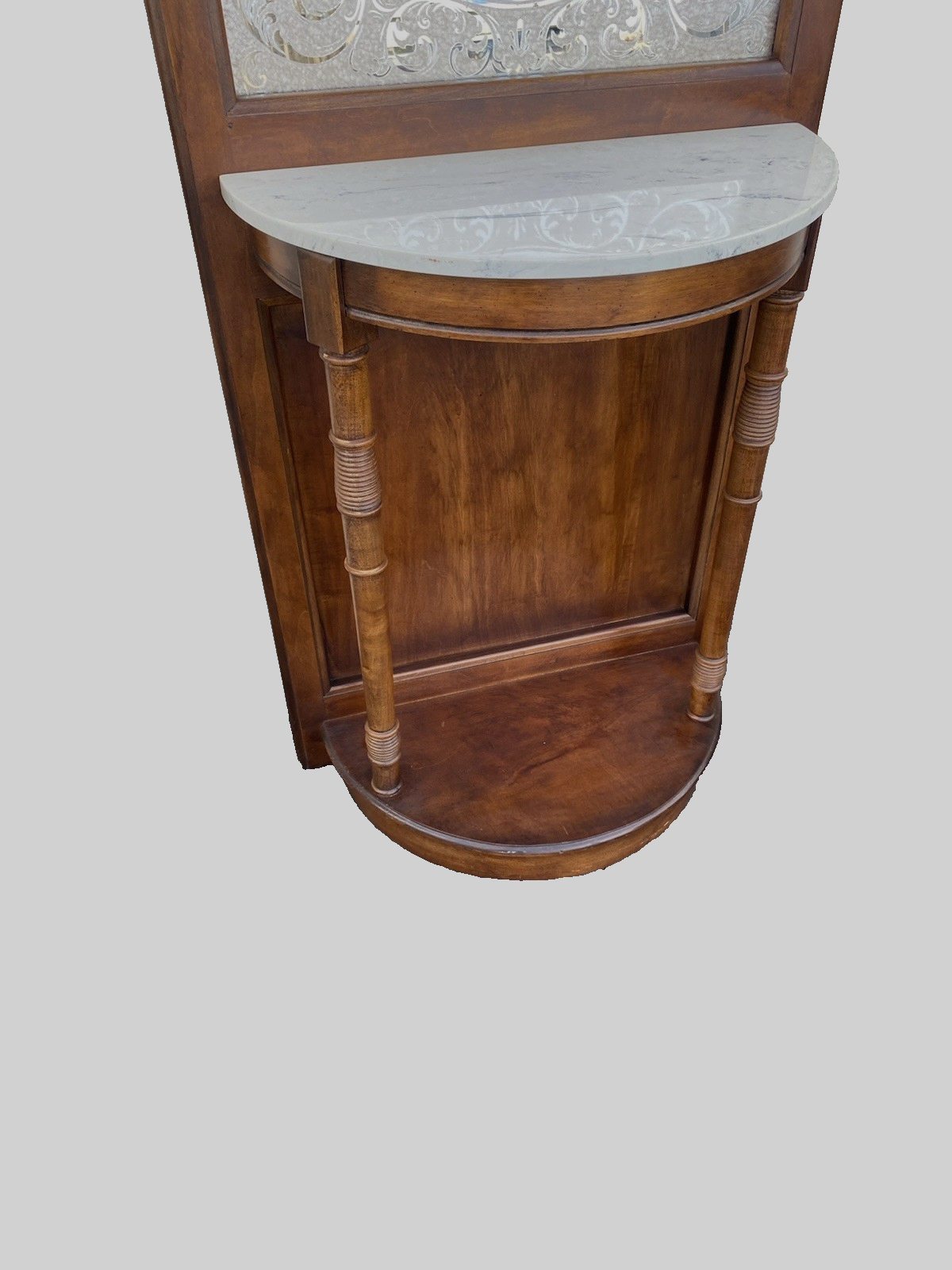 66451 Modern Hall Mirror Stand with a Shelf Hall Tree Hat Rack Hatrack