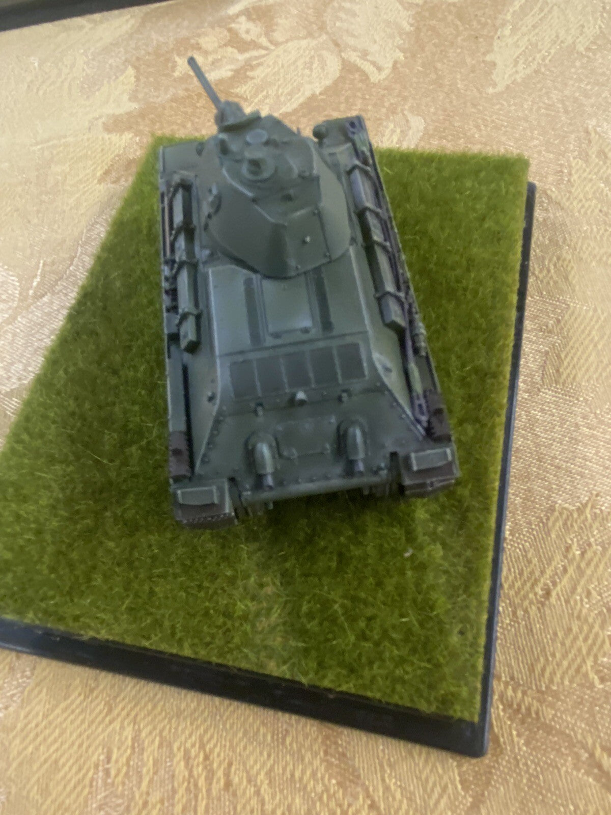 ES 50: Grouping of    4 Miltary  Tanks in Showcase    4 3/4" x 3 3/4" x 2 1/2"H