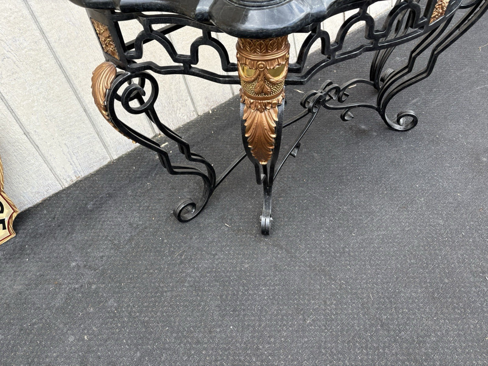 66849    Super Quality Marble Top Console Table Hall Stand Sideboard Server